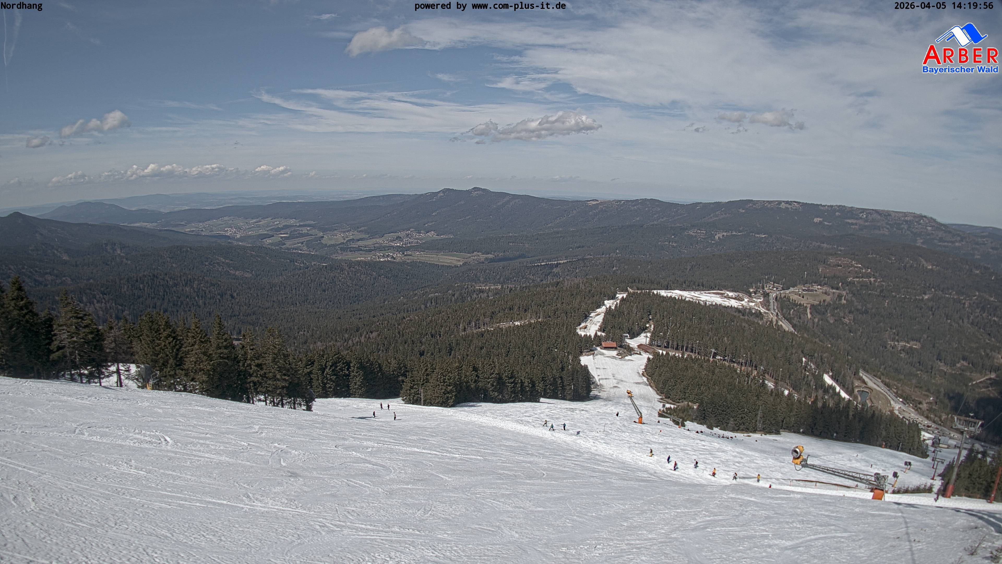 Archiv Foto Webcam Großer Arber Blick nach Nordwesten
