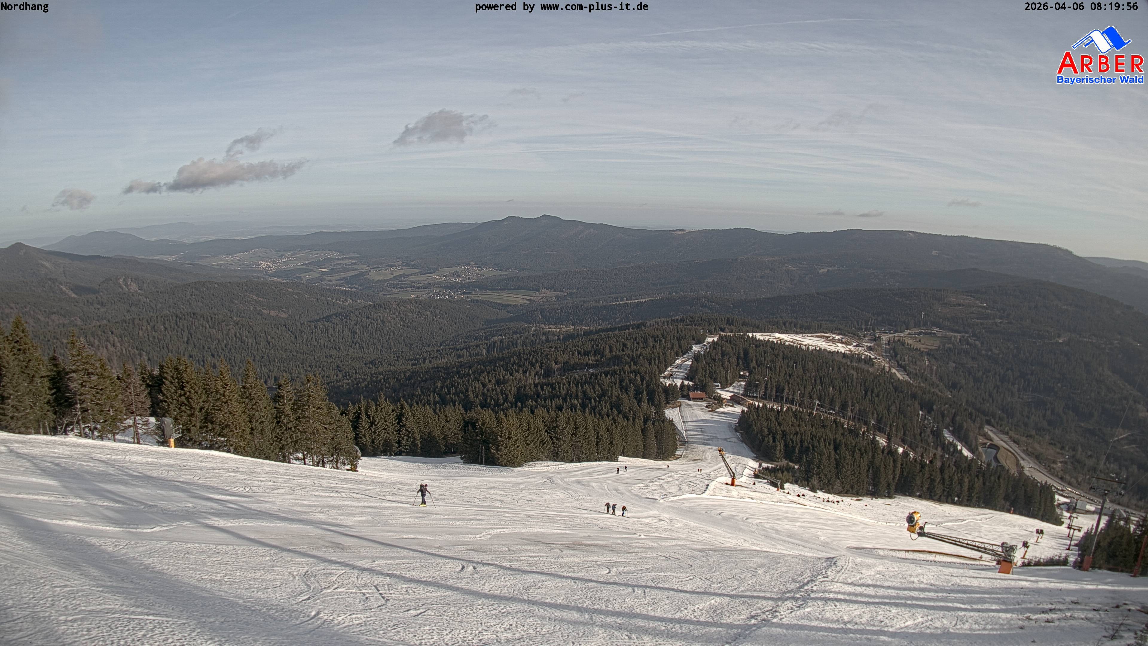 Archiv Foto Webcam Großer Arber Blick nach Nordwesten