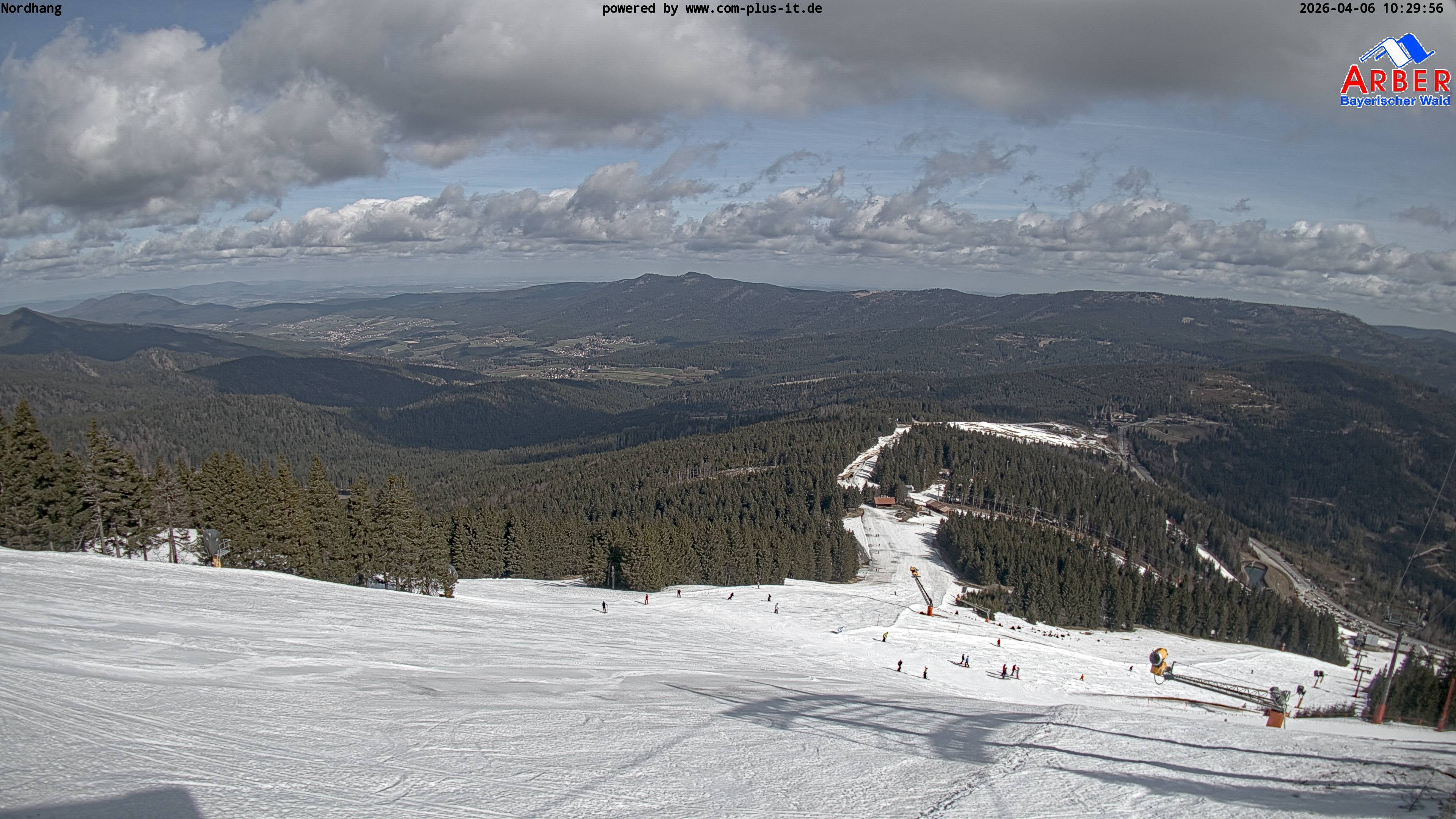 Archiv Foto Webcam Großer Arber Blick nach Nordwesten