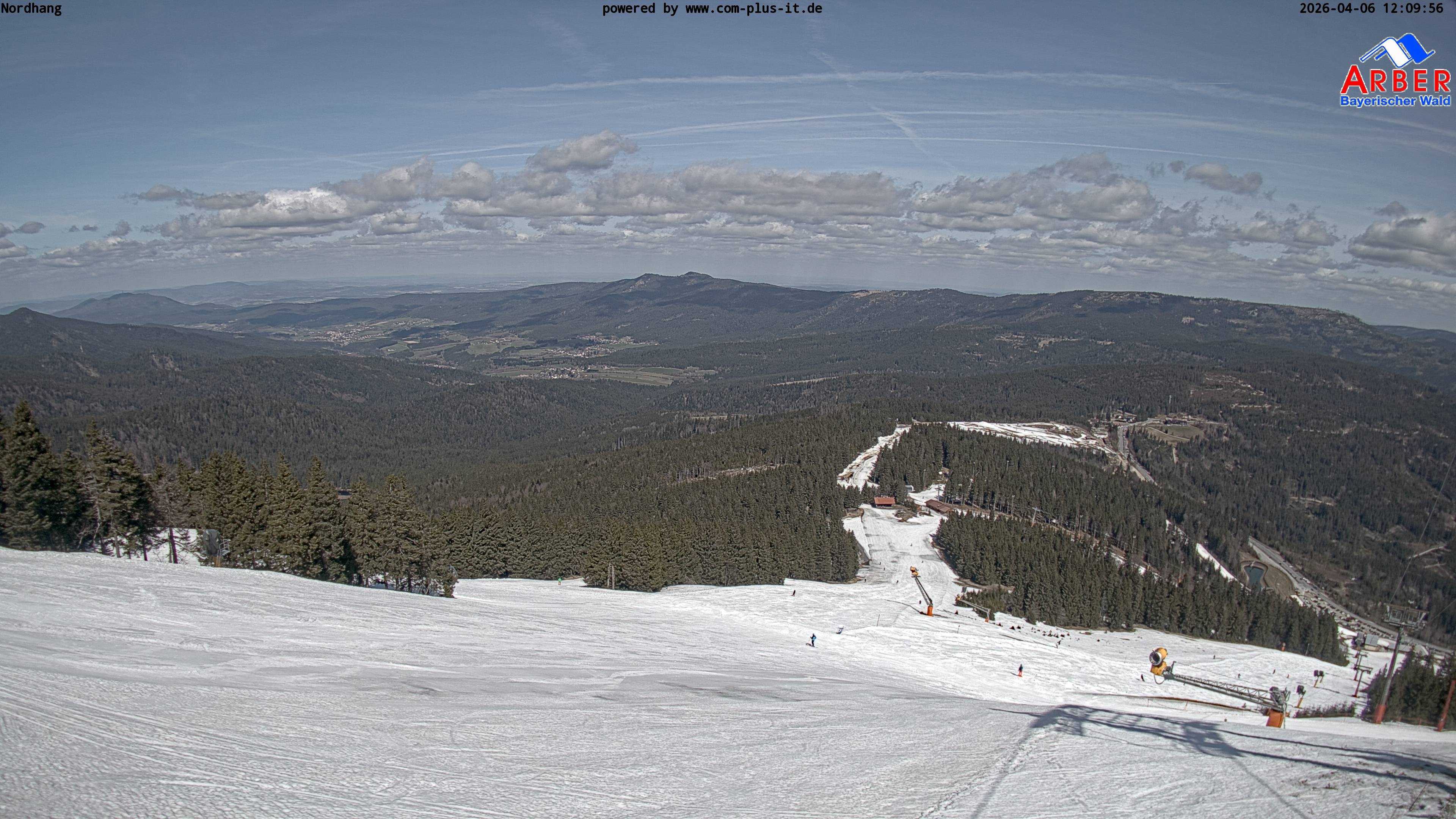 Archiv Foto Webcam Großer Arber Blick nach Nordwesten