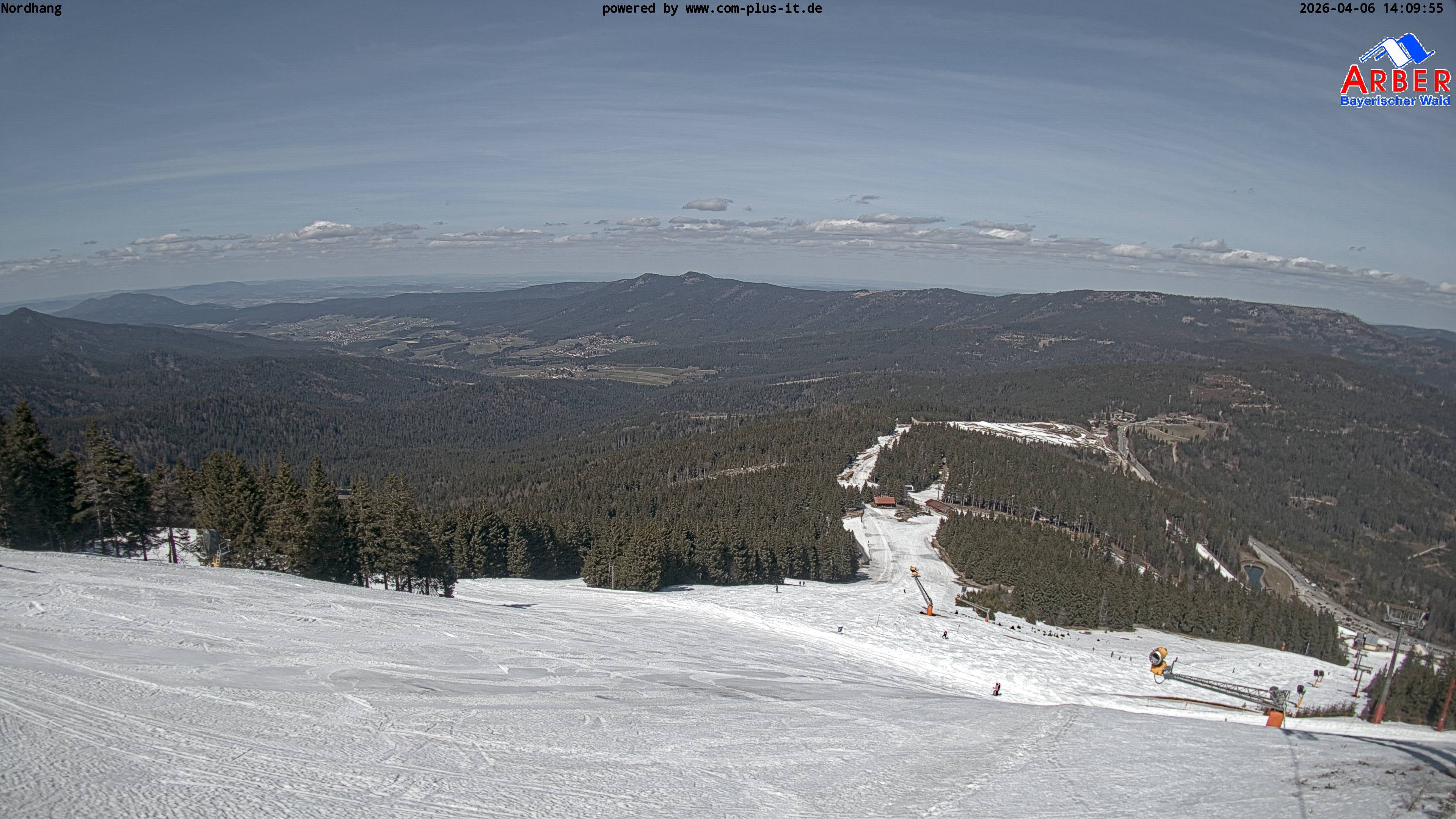 Archiv Foto Webcam Großer Arber Blick nach Nordwesten