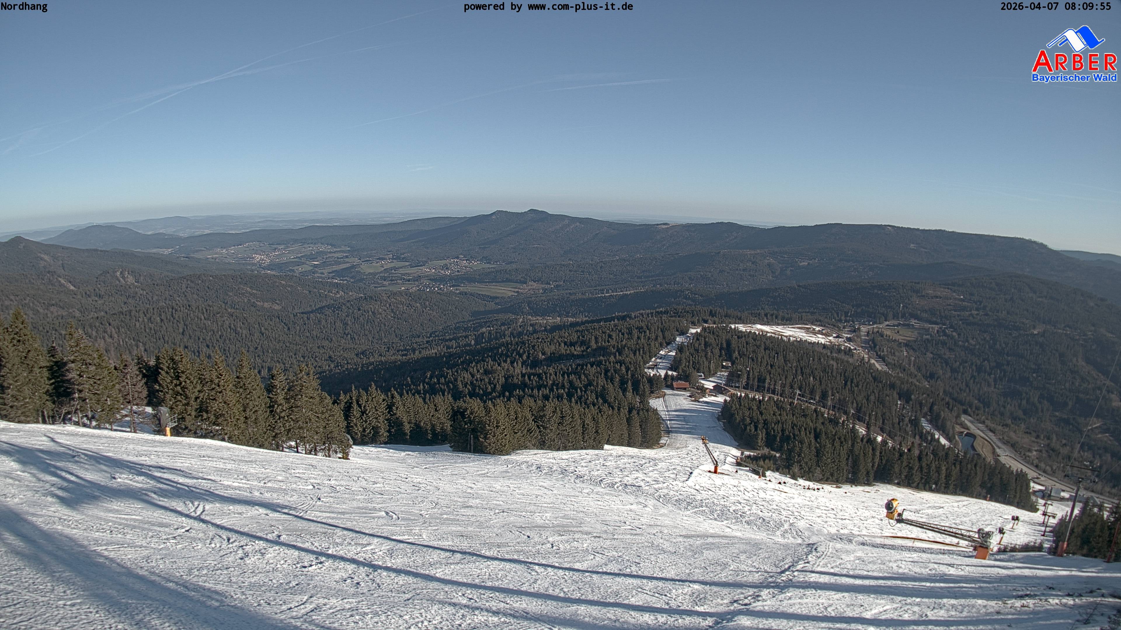 Archiv Foto Webcam Großer Arber Blick nach Nordwesten