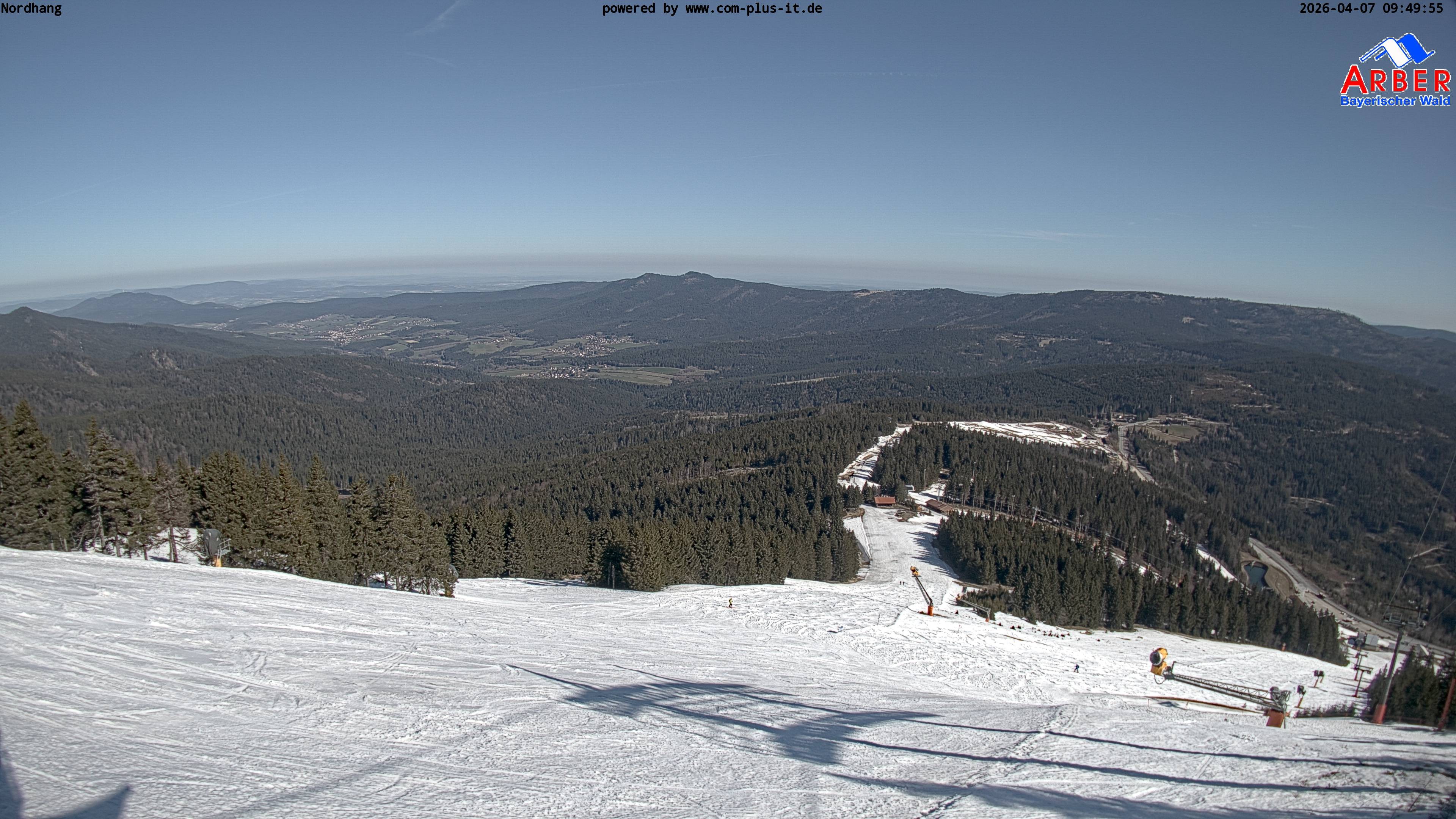 Archiv Foto Webcam Großer Arber Blick nach Nordwesten