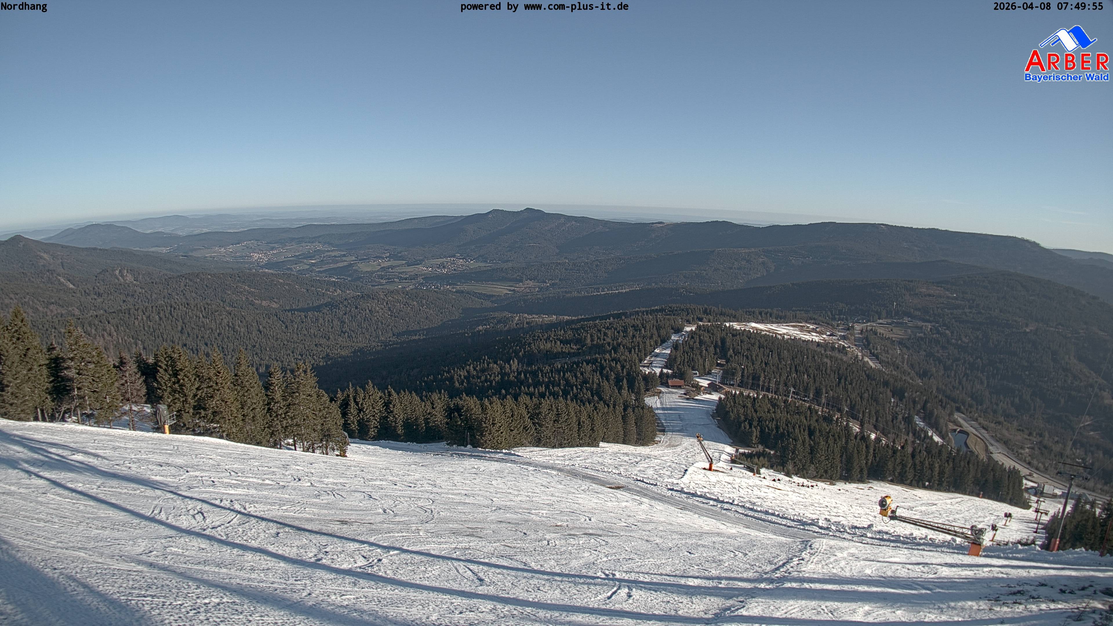 Archiv Foto Webcam Großer Arber Blick nach Nordwesten