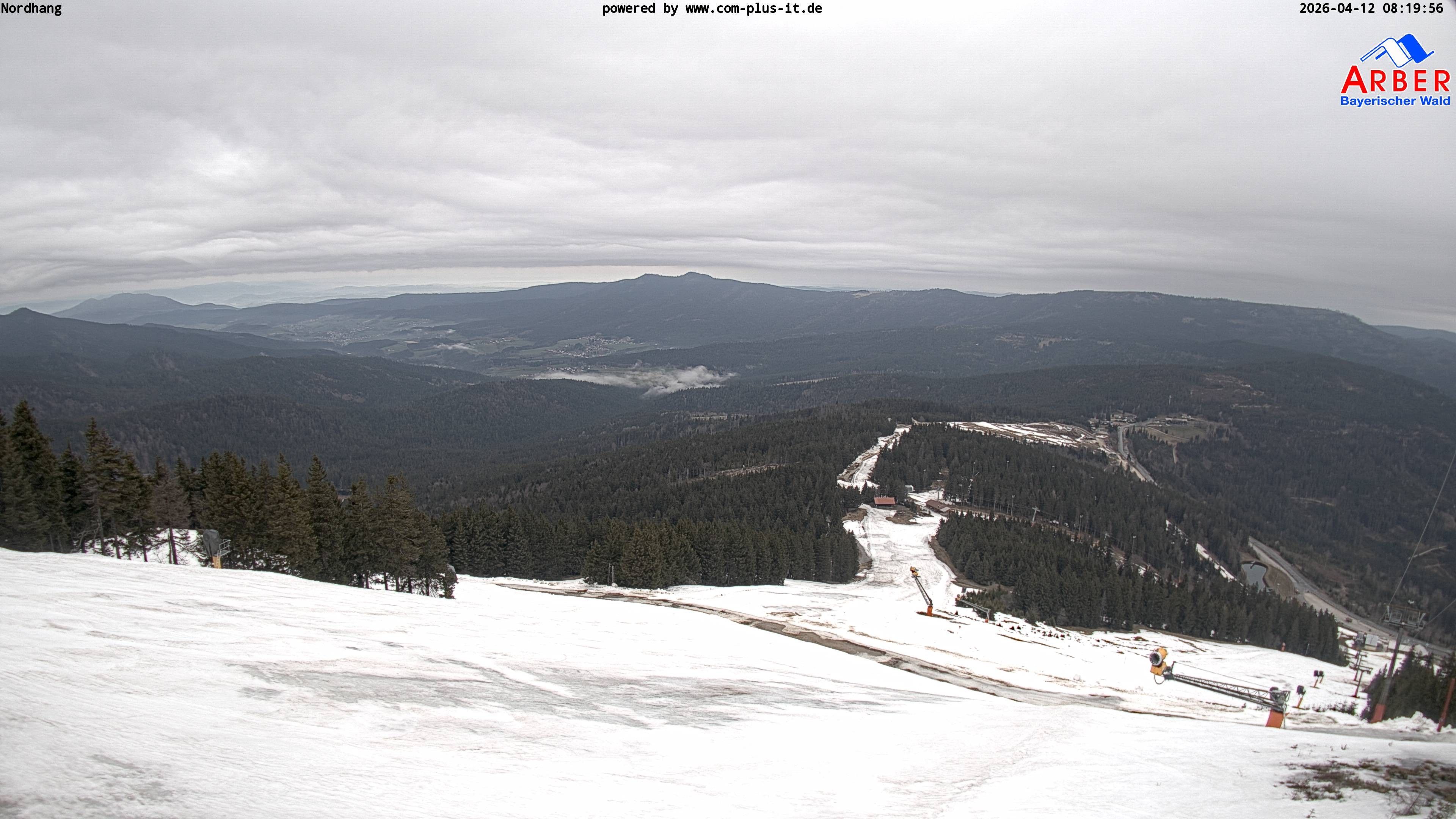 Archiv Foto Webcam Großer Arber Blick nach Nordwesten