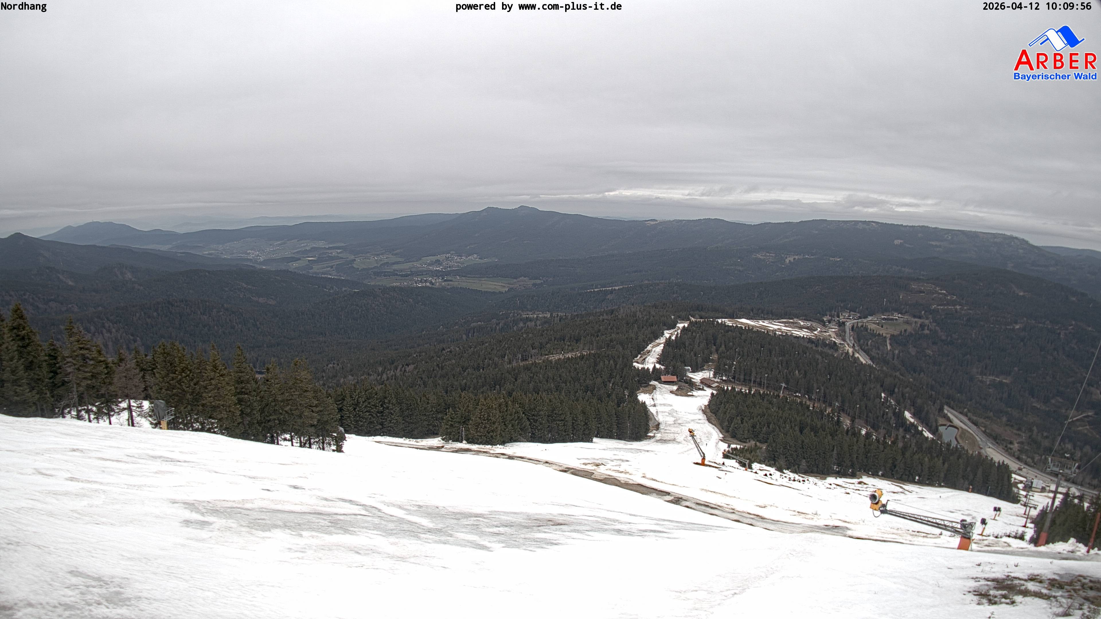 Archiv Foto Webcam Großer Arber Blick nach Nordwesten