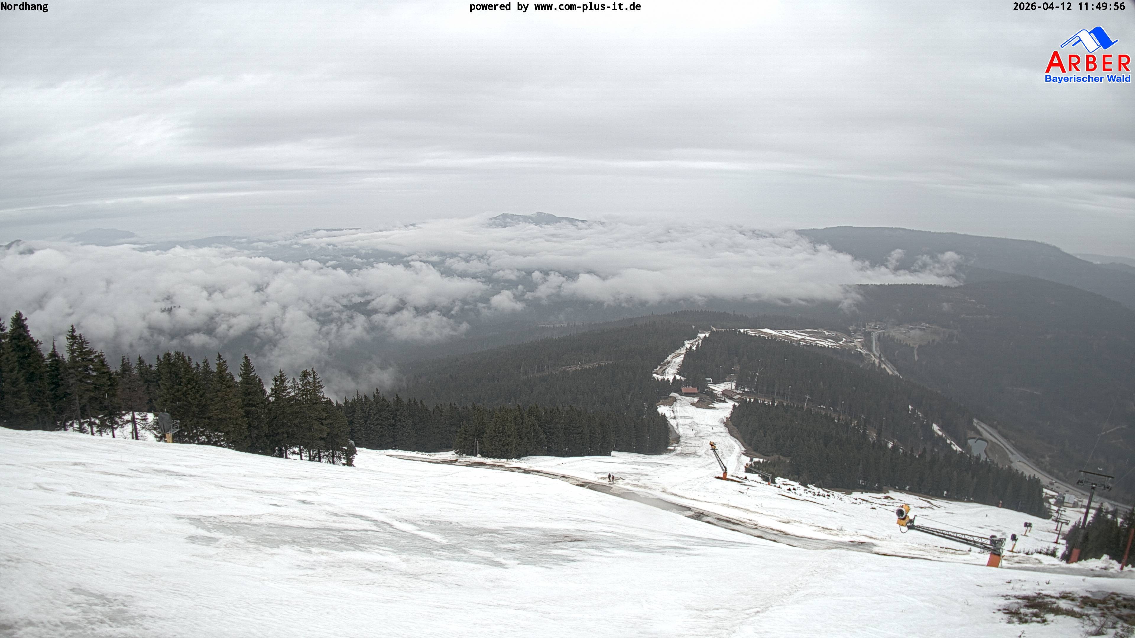 Archiv Foto Webcam Großer Arber Blick nach Nordwesten