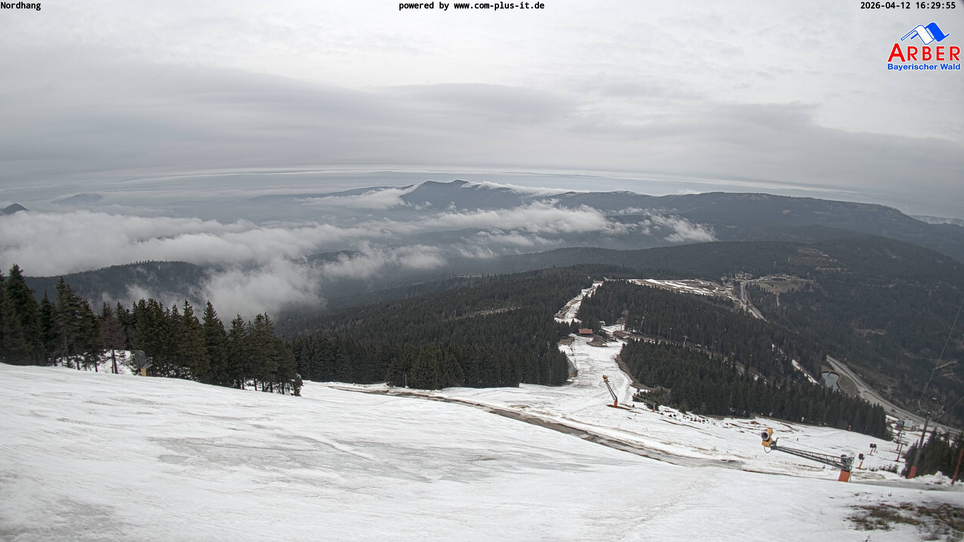 Archiv Foto Webcam Großer Arber Blick nach Nordwesten