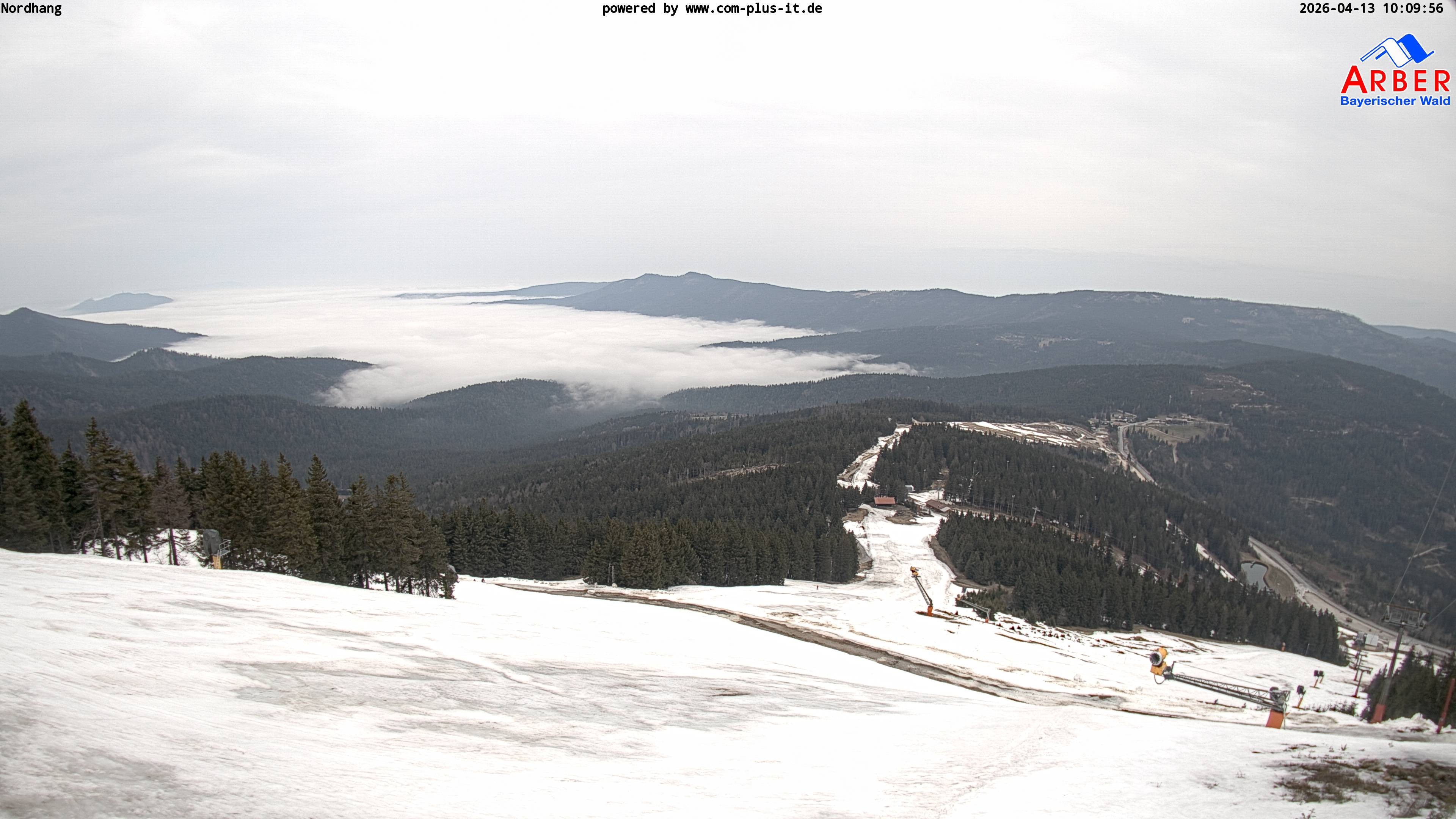 Archived image Webcam View from the Großer Arber
