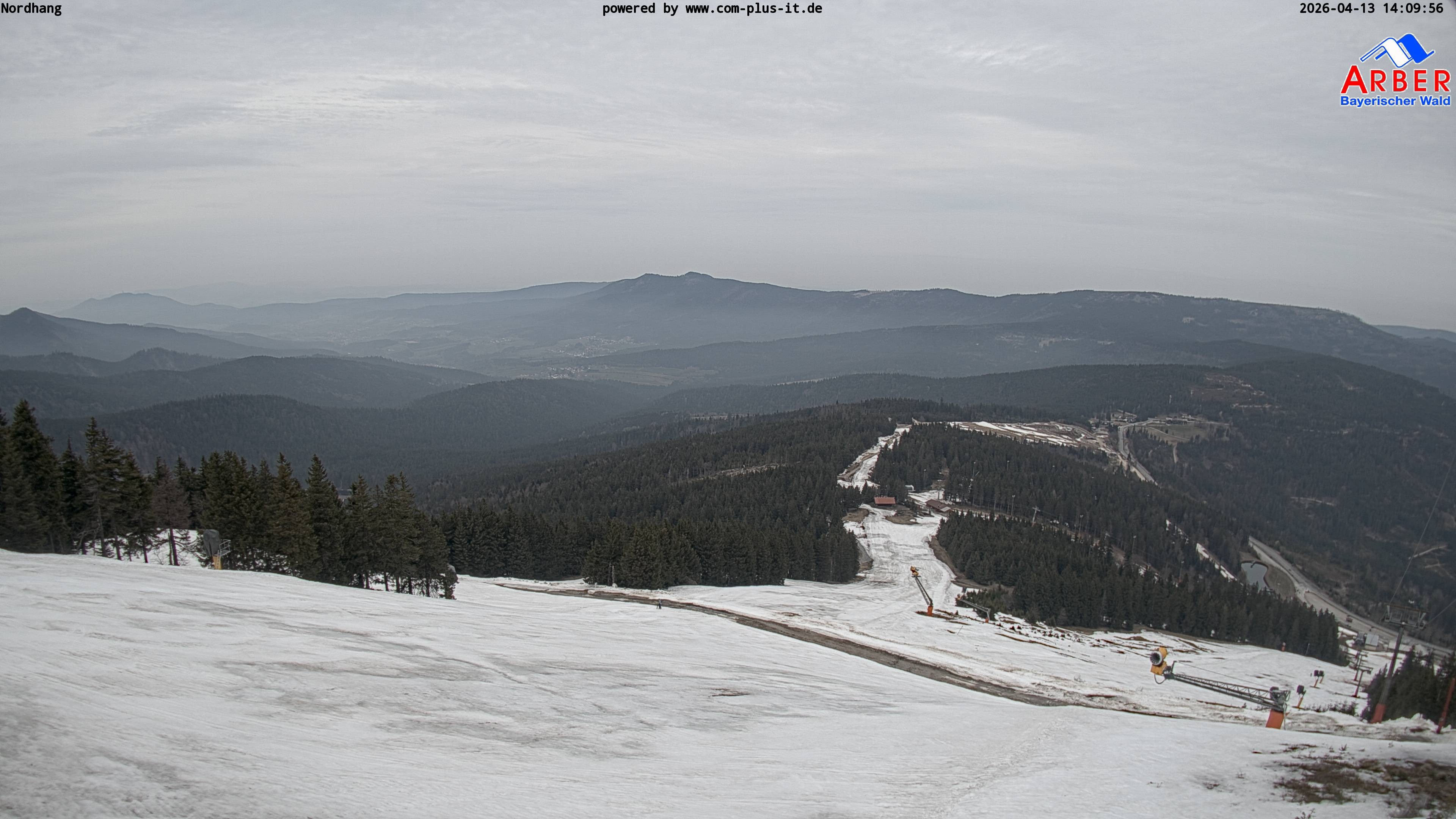 Archiv Foto Webcam Großer Arber Blick nach Nordwesten