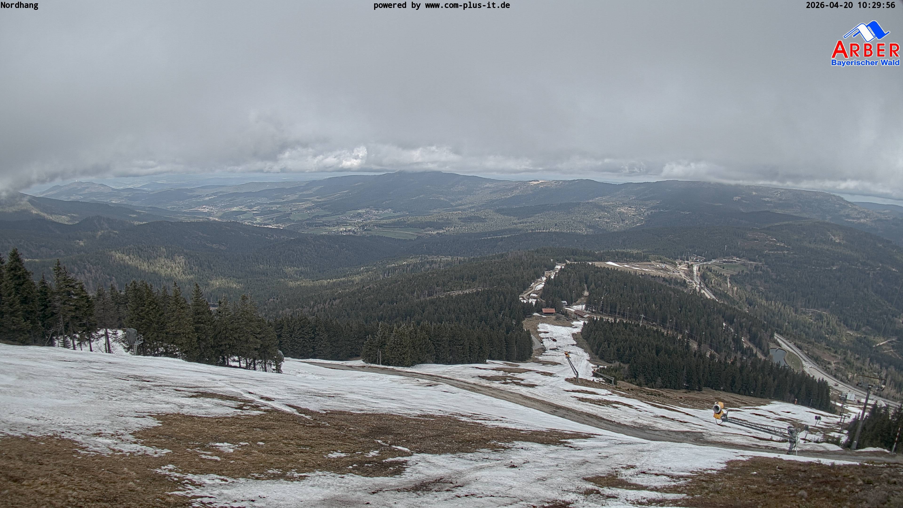 Archiv Foto Webcam Großer Arber Blick nach Nordwesten