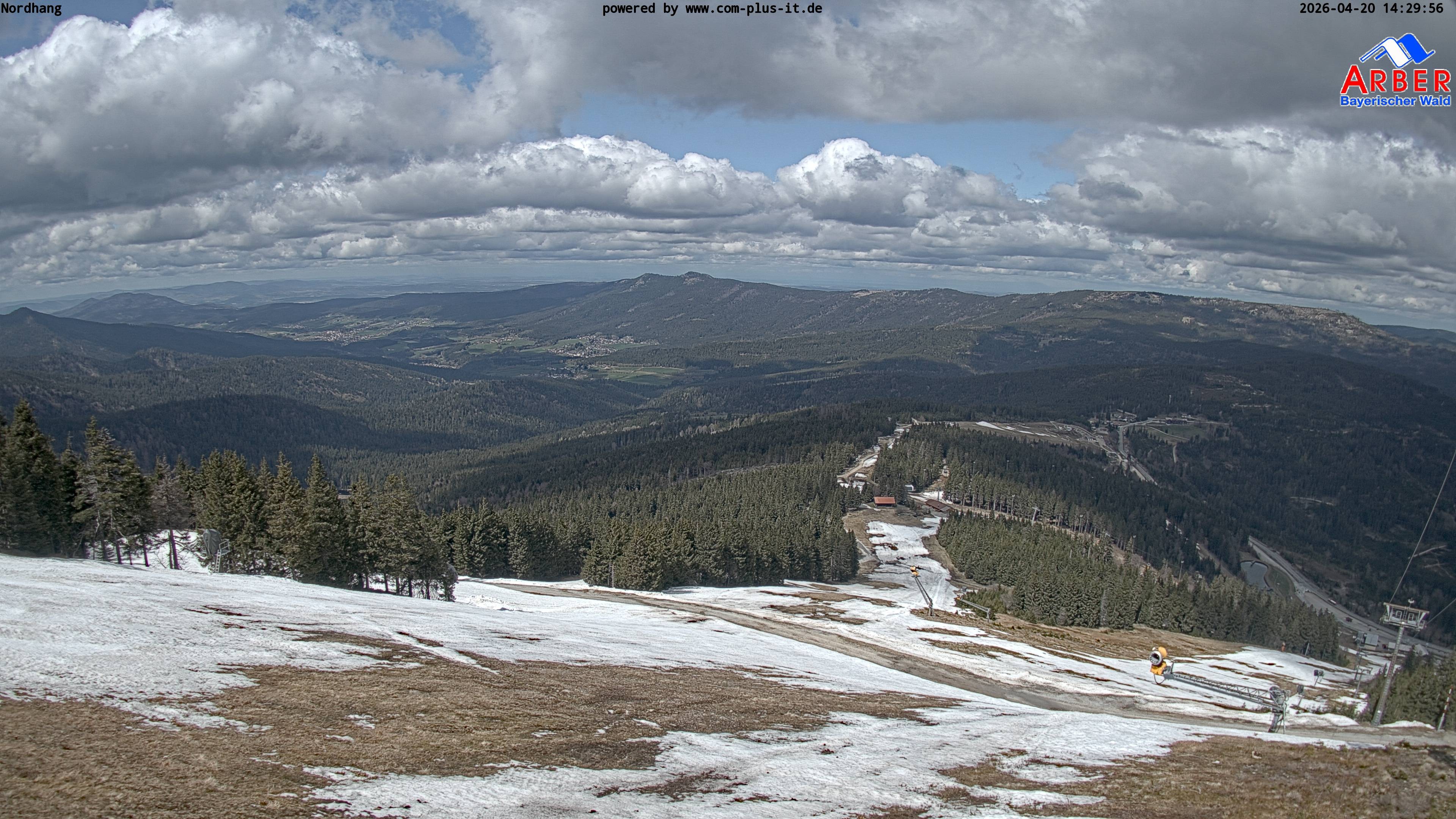 Archiv Foto Webcam Großer Arber Blick nach Nordwesten