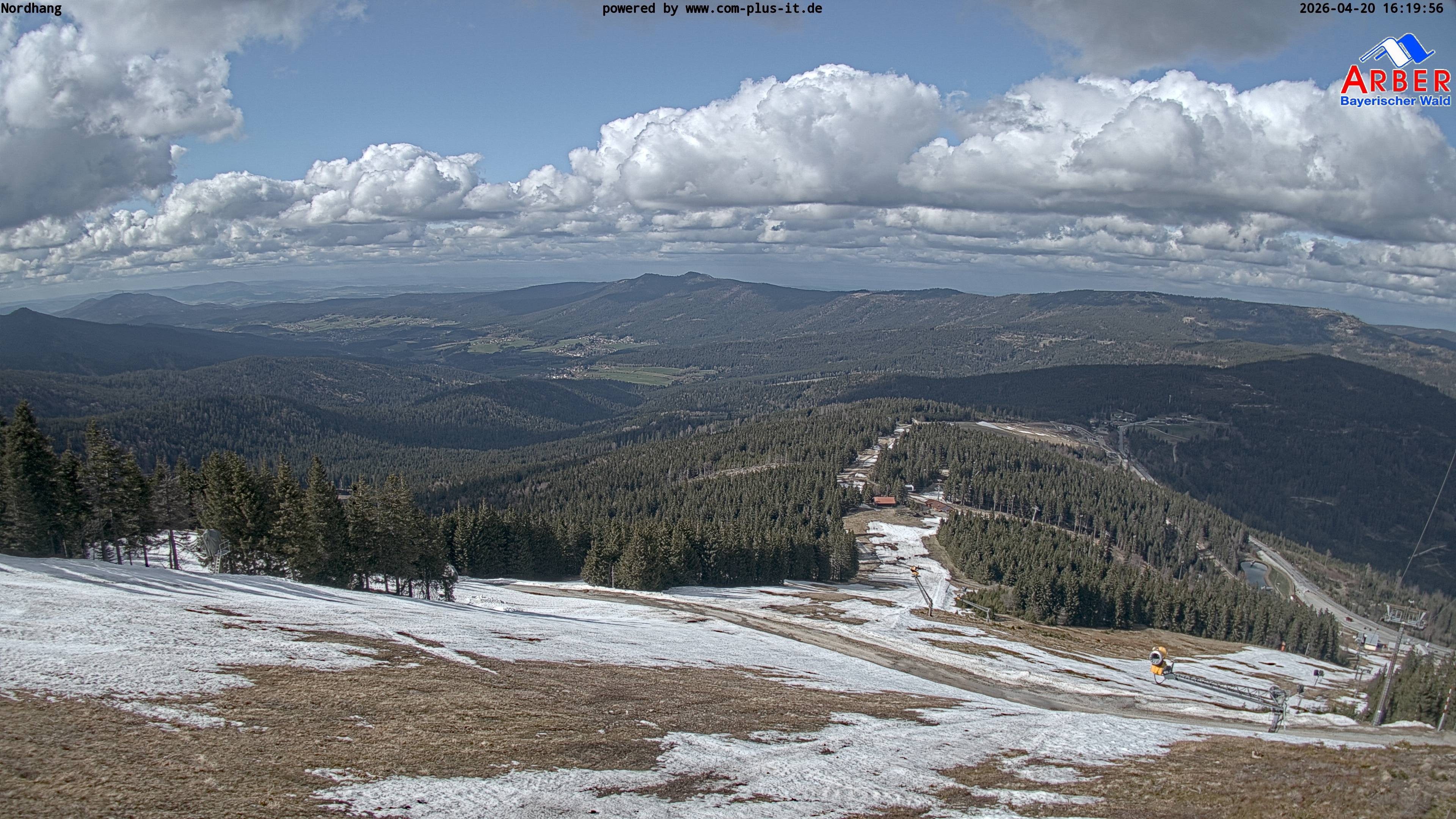 Archiv Foto Webcam Großer Arber Blick nach Nordwesten