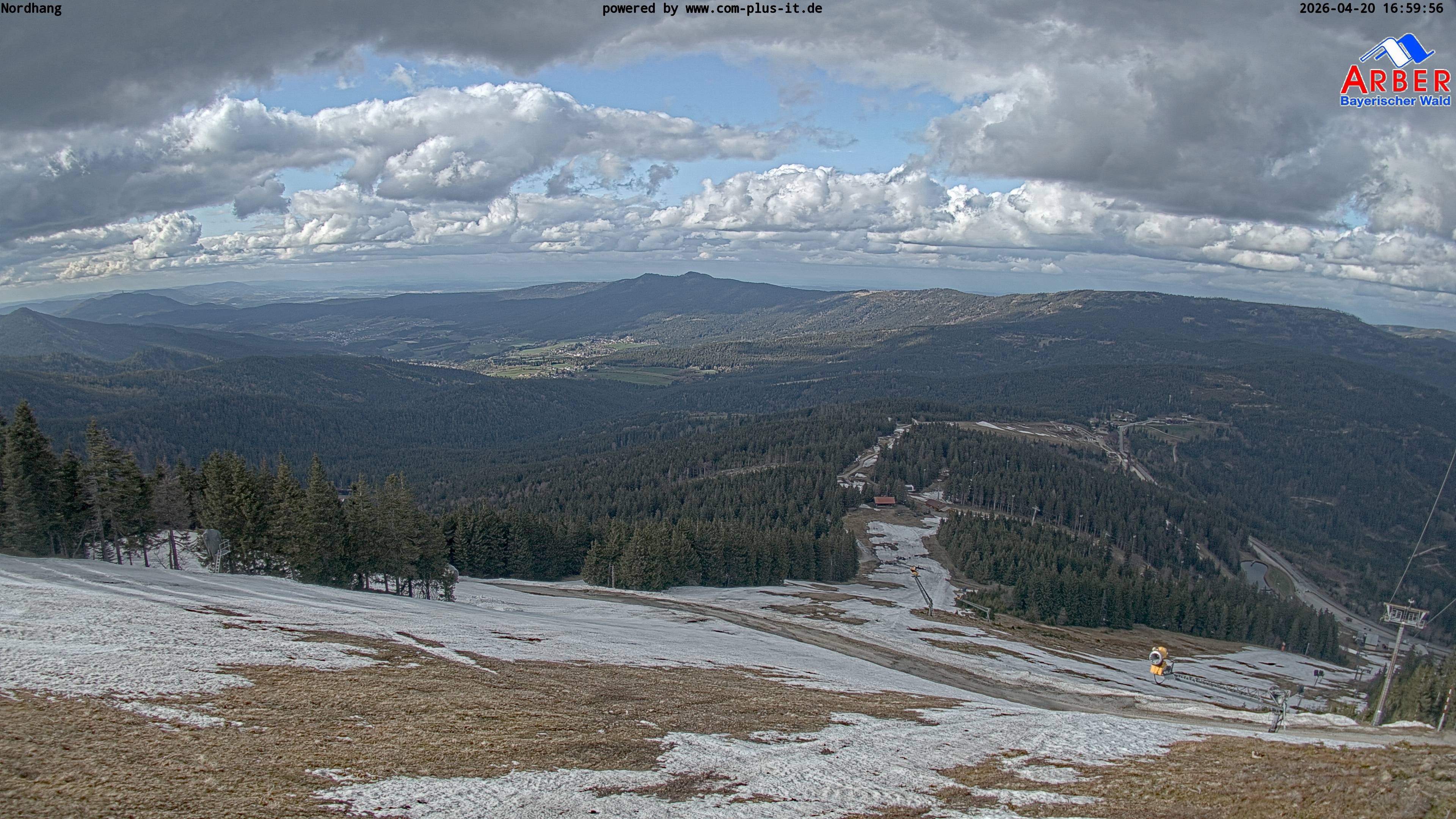 Archiv Foto Webcam Großer Arber Blick nach Nordwesten