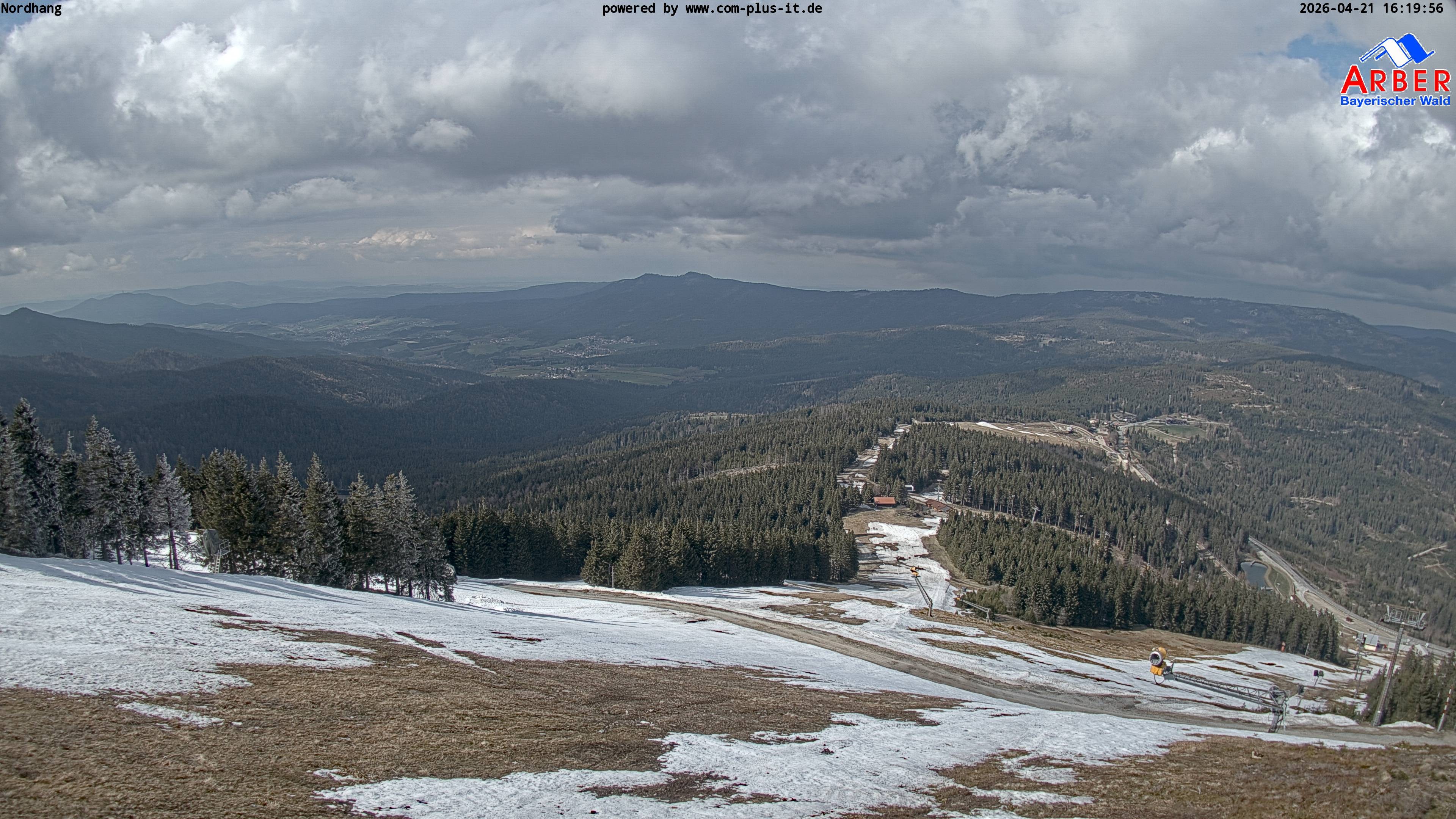 Archiv Foto Webcam Großer Arber Blick nach Nordwesten