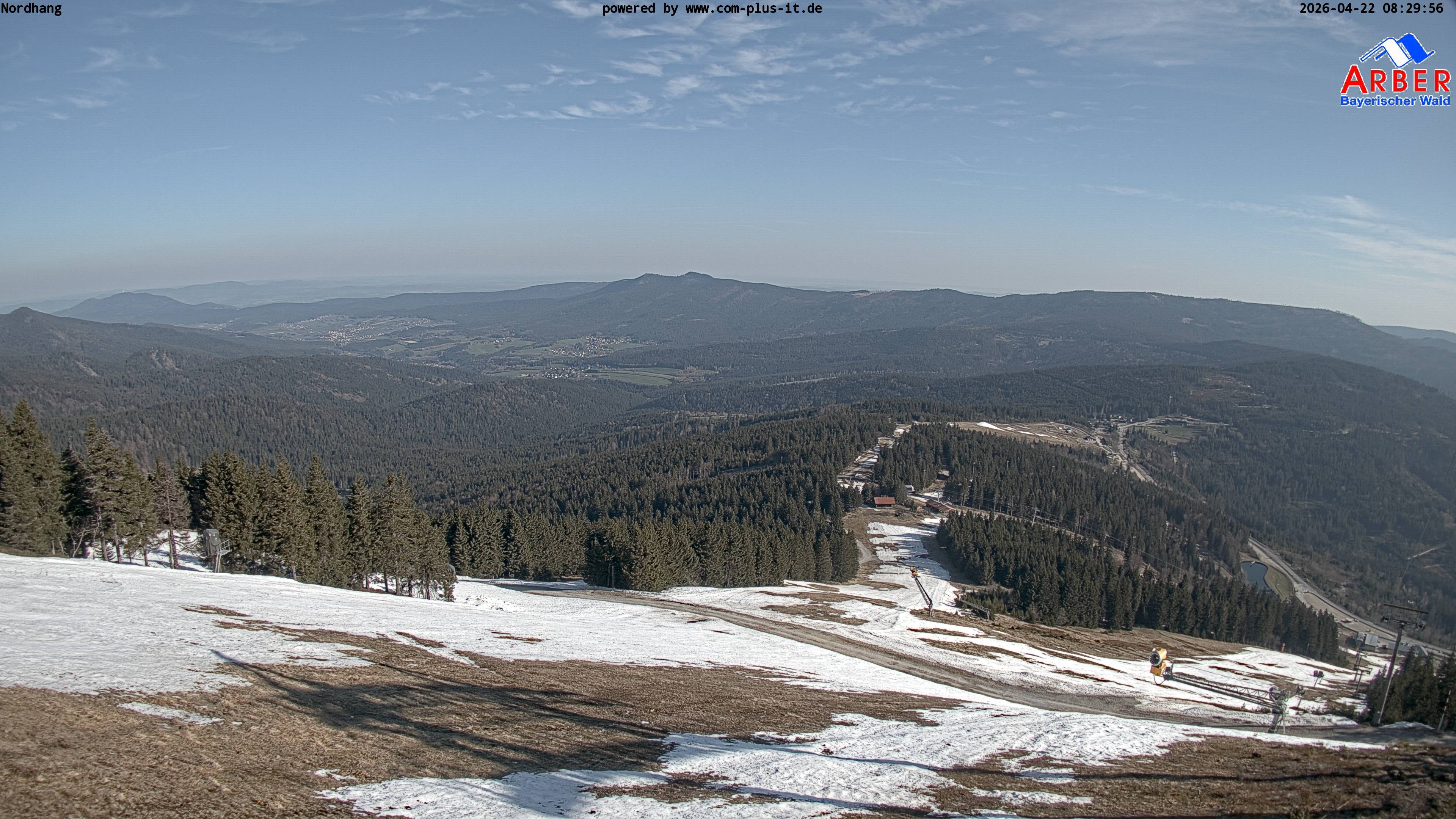 Archiv Foto Webcam Großer Arber Blick nach Nordwesten