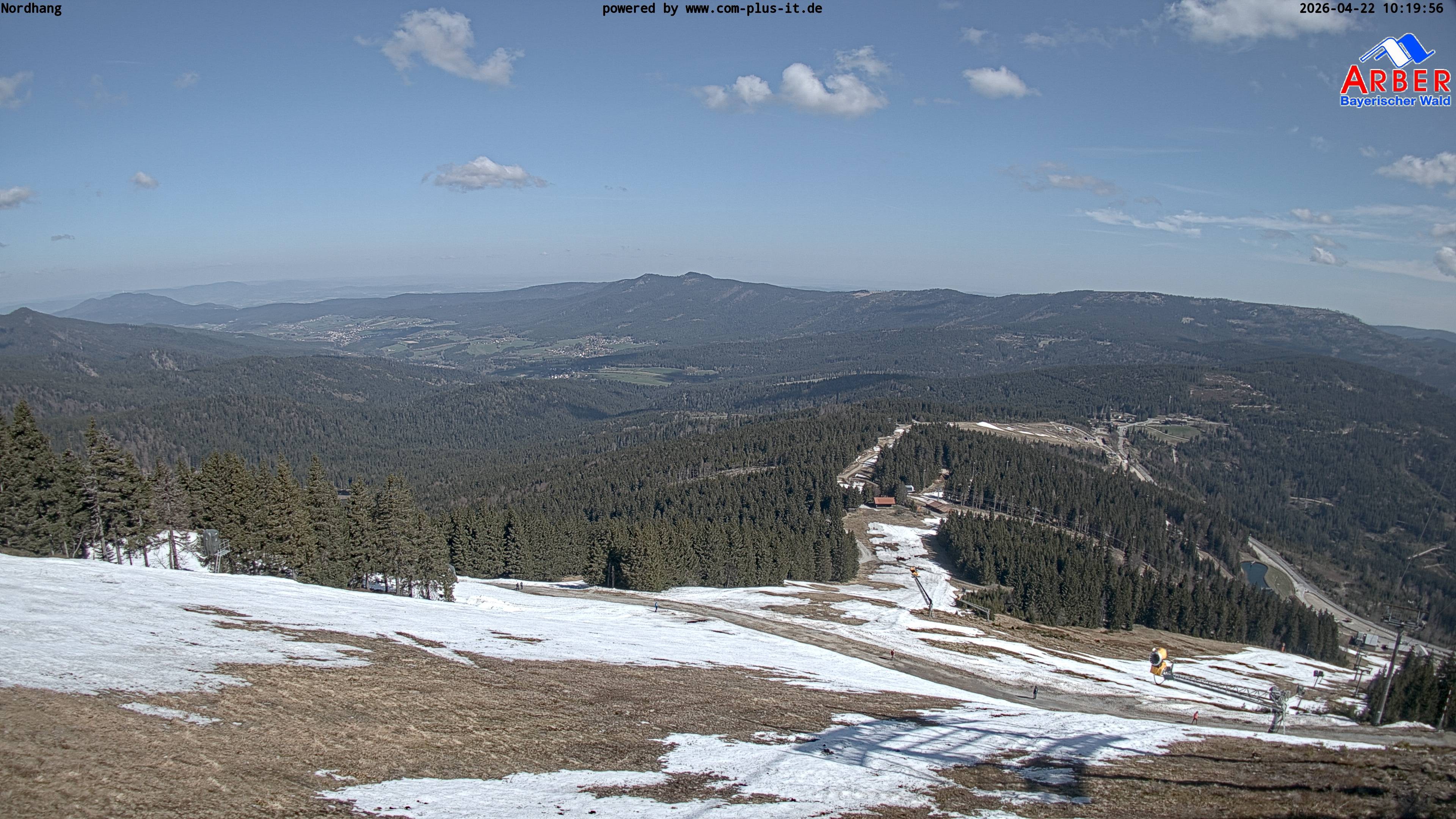 Archiv Foto Webcam Großer Arber Blick nach Nordwesten
