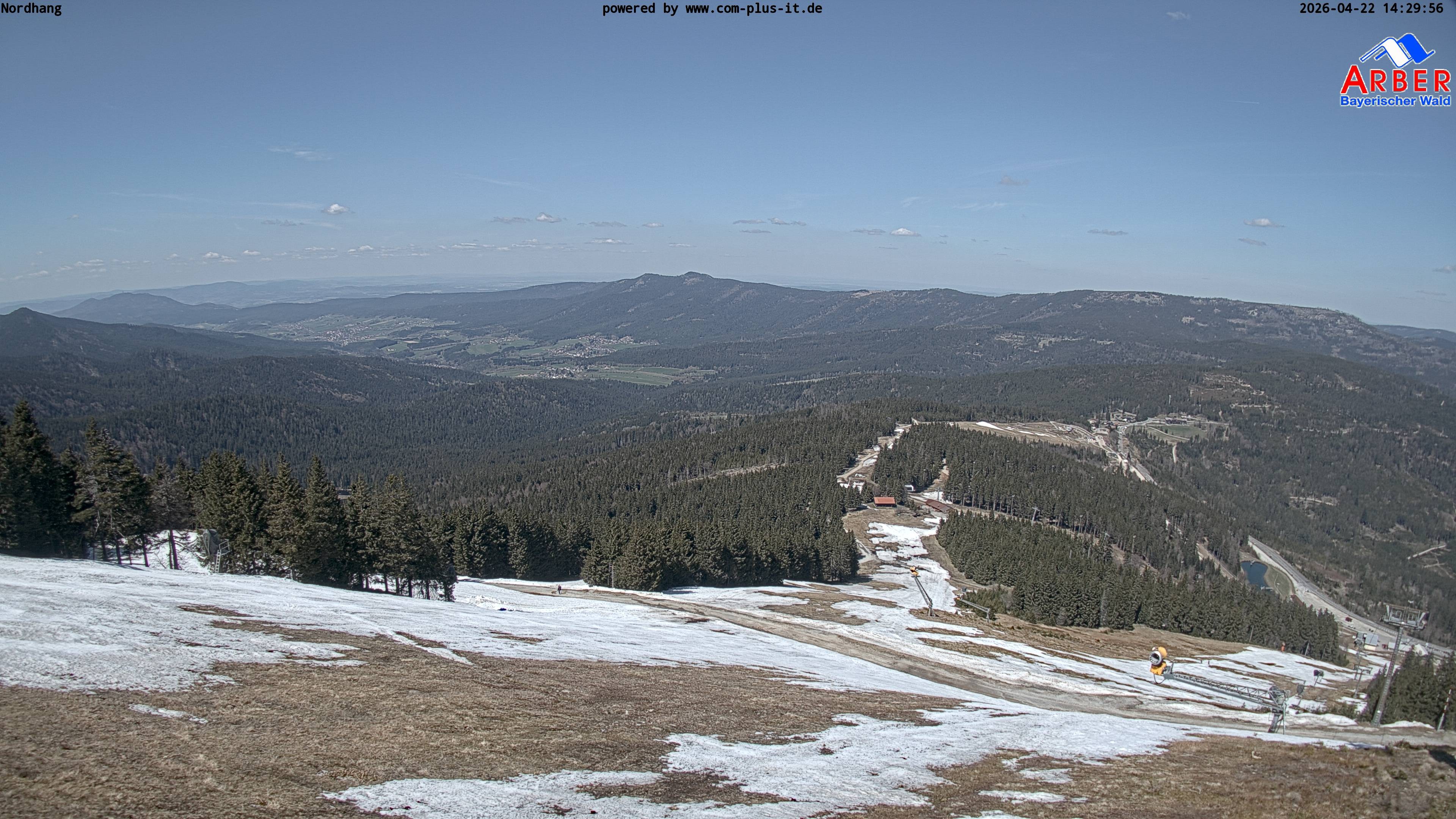 Archiv Foto Webcam Großer Arber Blick nach Nordwesten