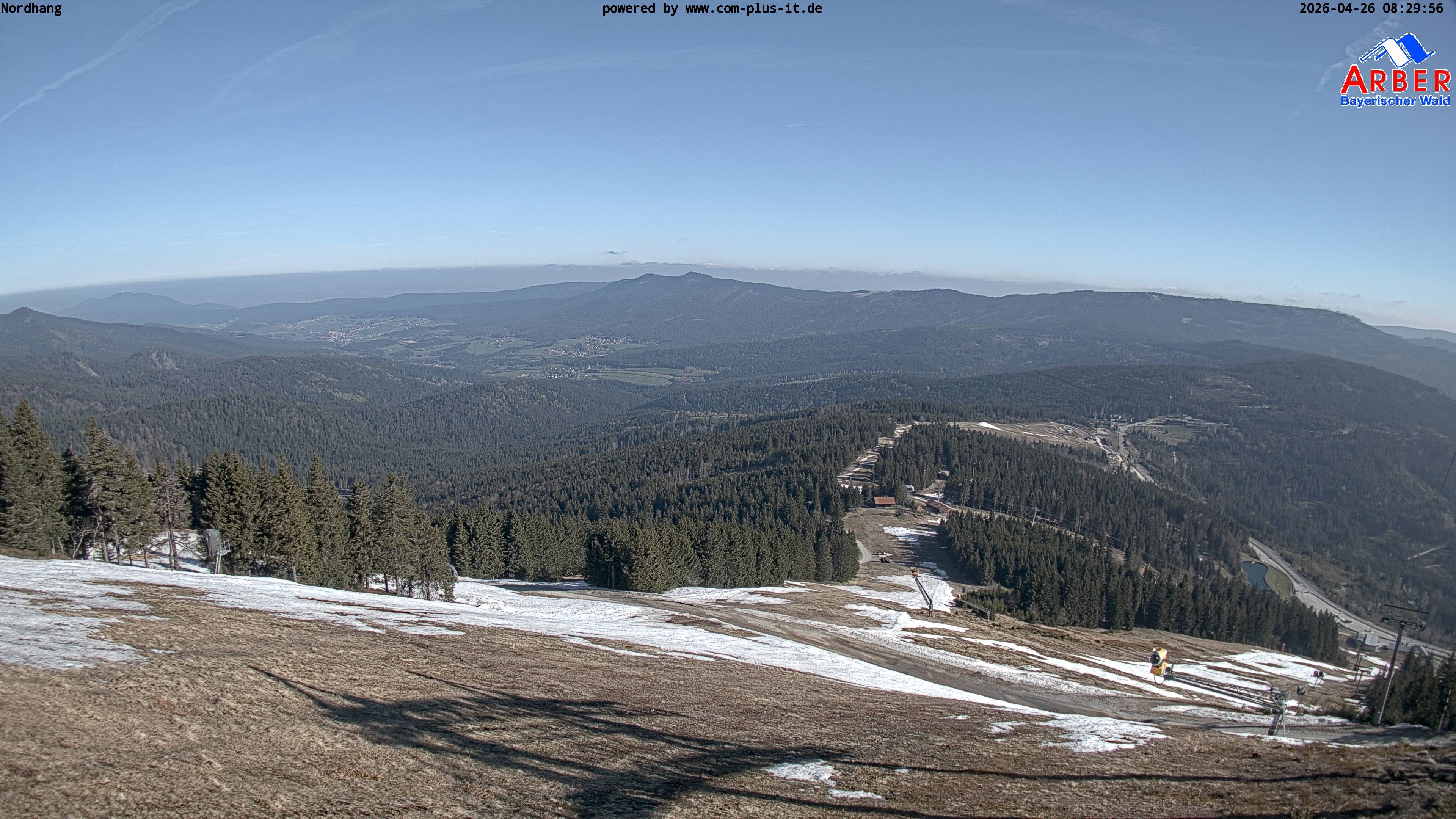 Archived image Webcam View from the Großer Arber