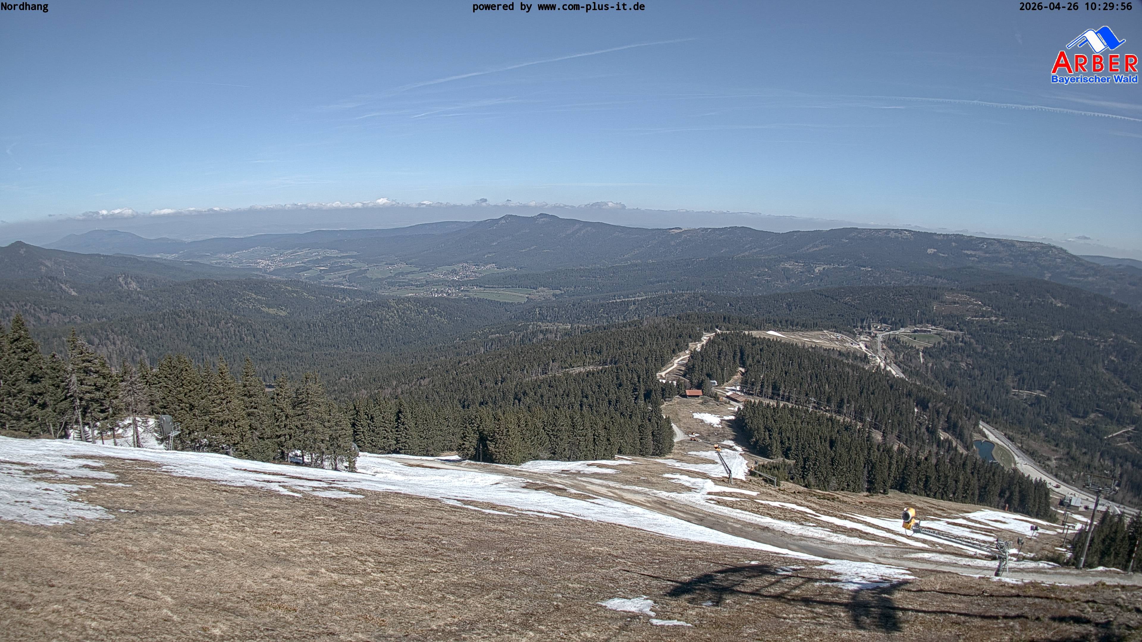 Archived image Webcam View from the Großer Arber