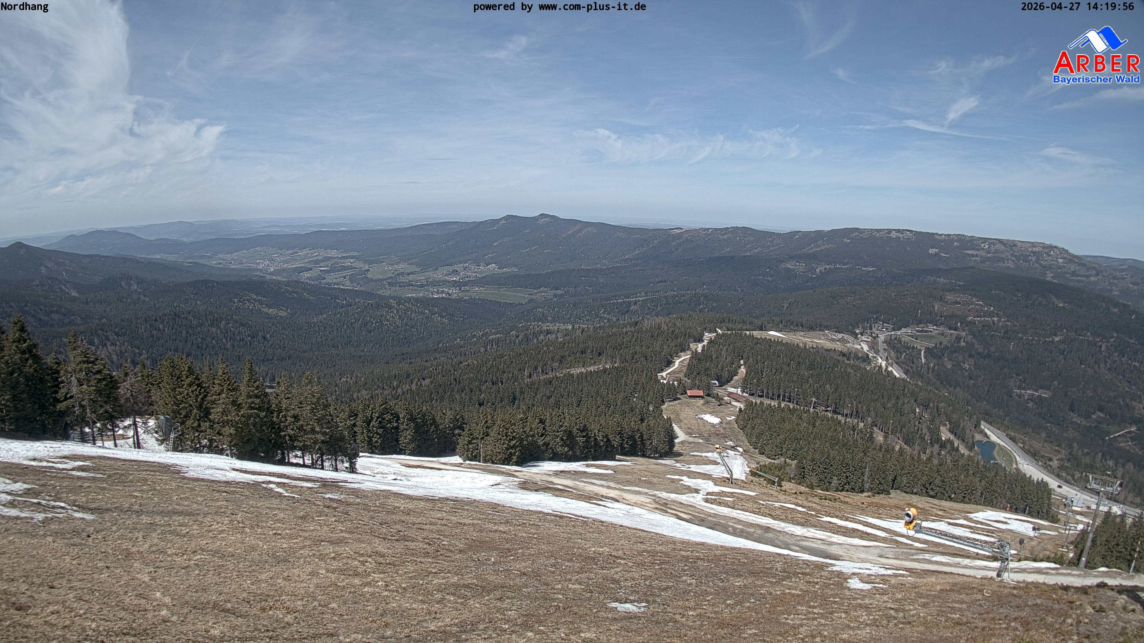 Archiv Foto Webcam Großer Arber Blick nach Nordwesten