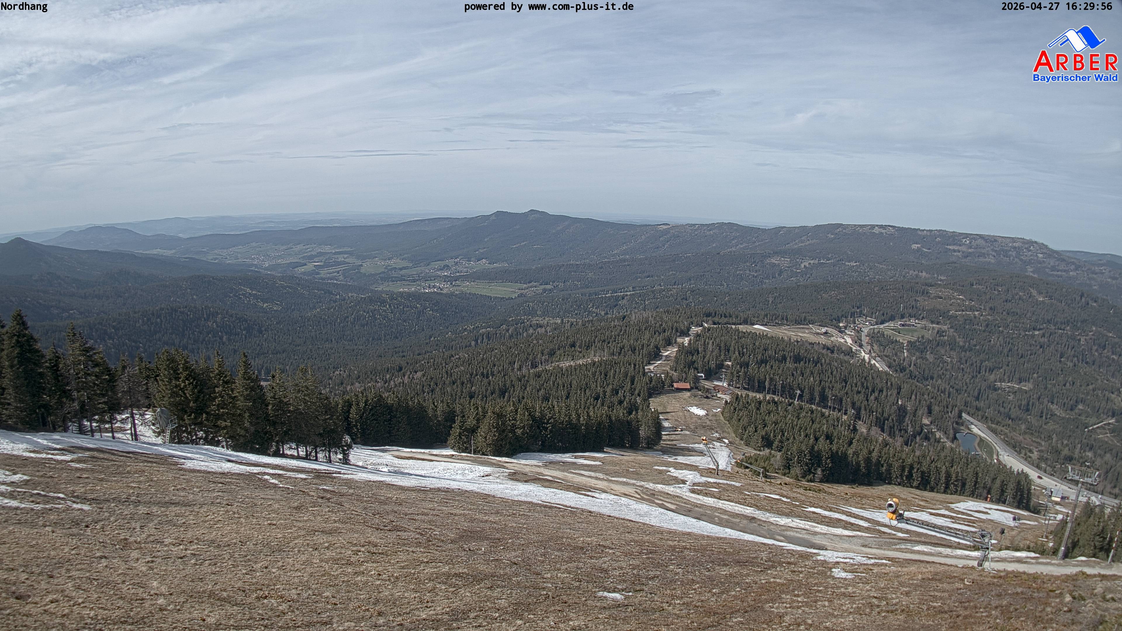 Archiv Foto Webcam Großer Arber Blick nach Nordwesten