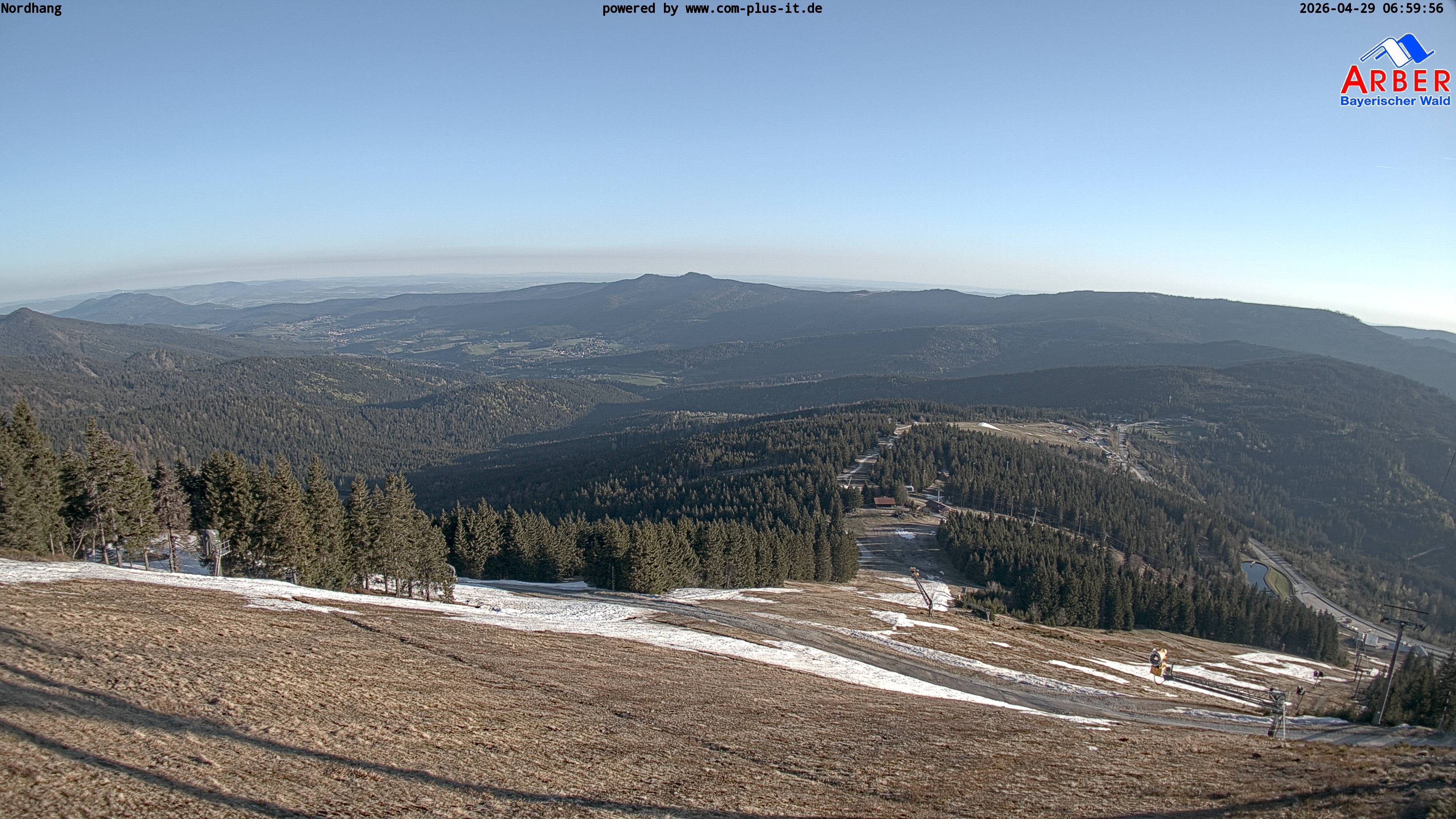 Archiv Foto Webcam Großer Arber Blick nach Nordwesten