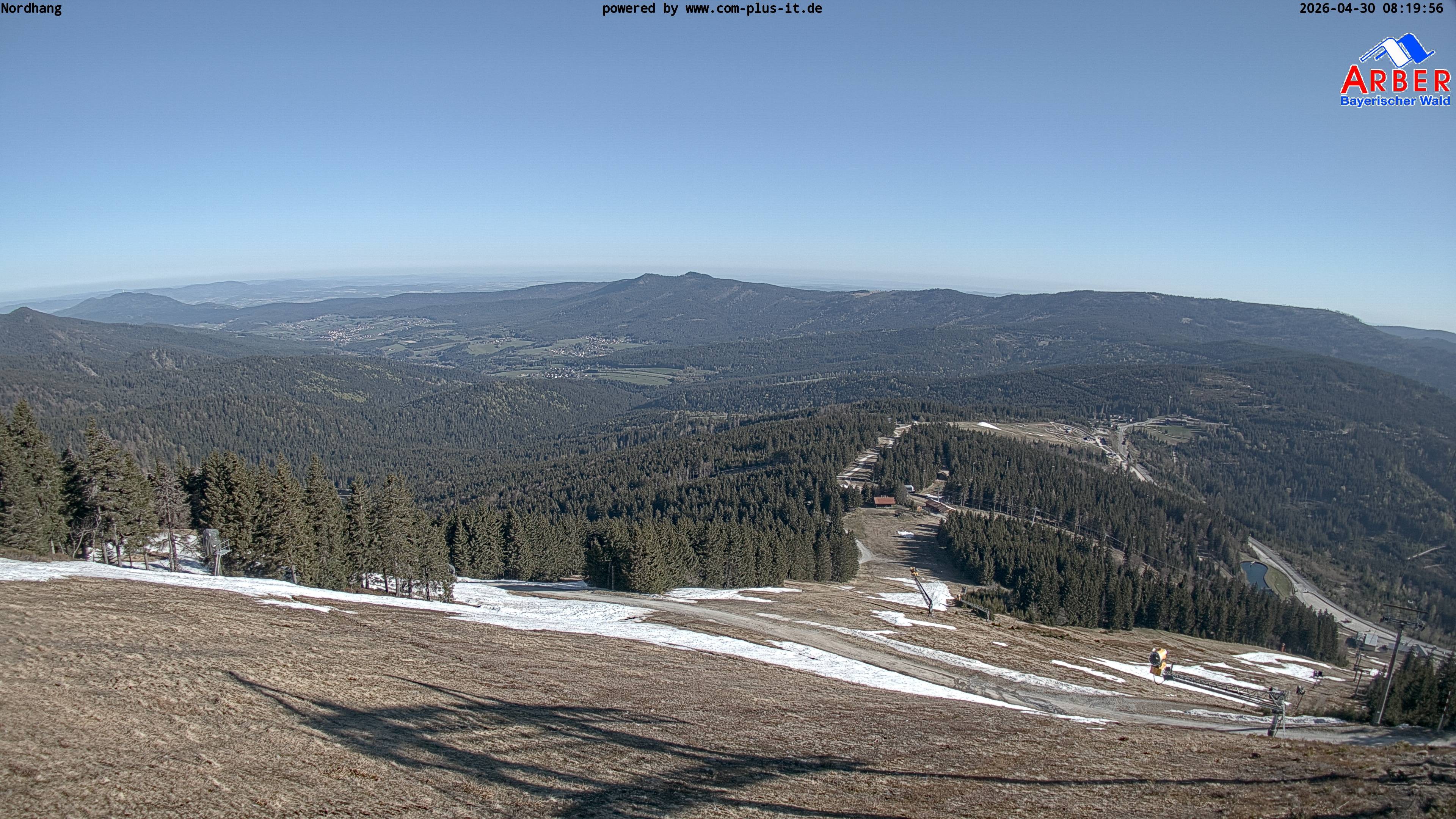 Archived image Webcam View from the Großer Arber
