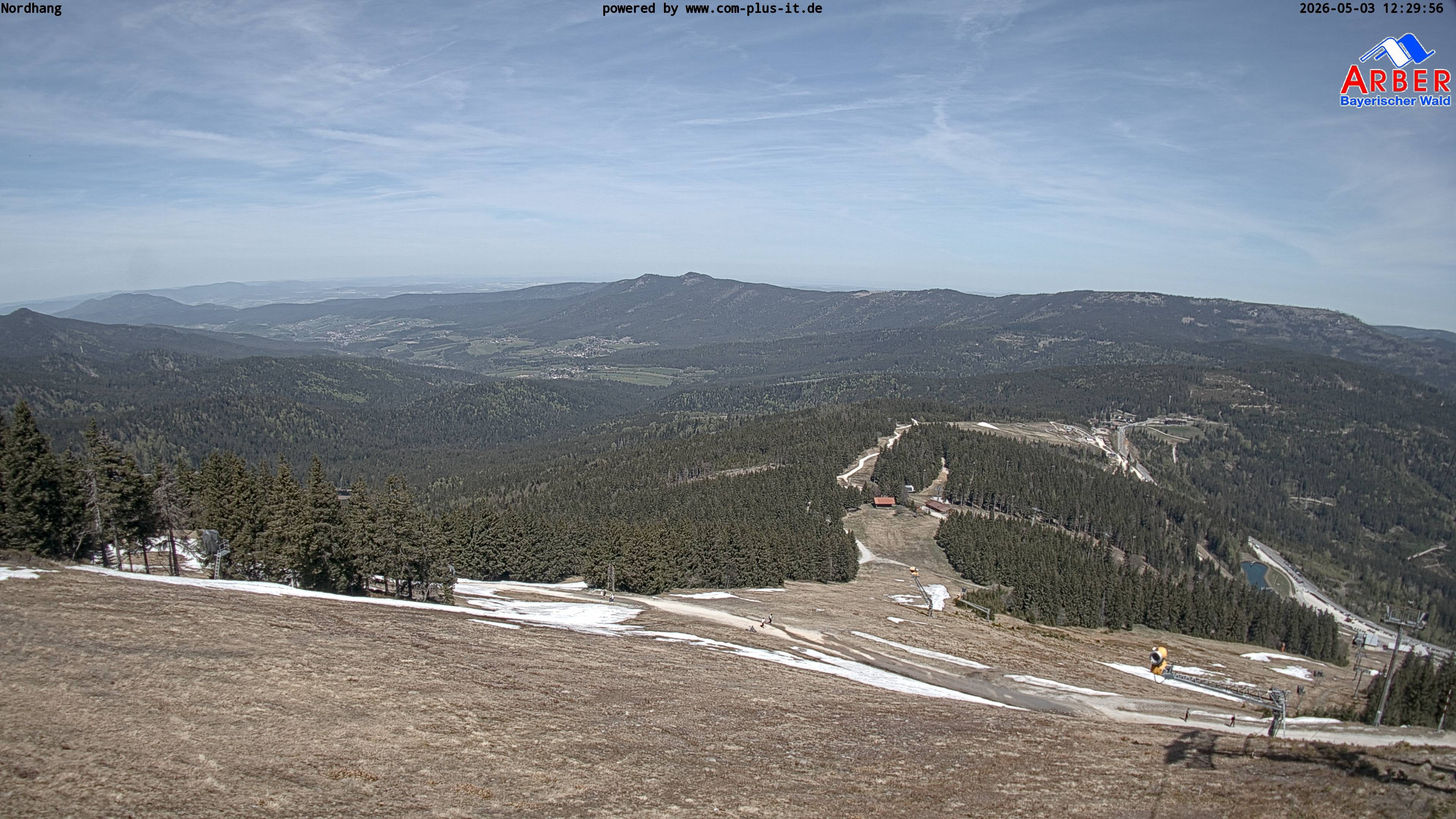 Archiv Foto Webcam Großer Arber Blick nach Nordwesten