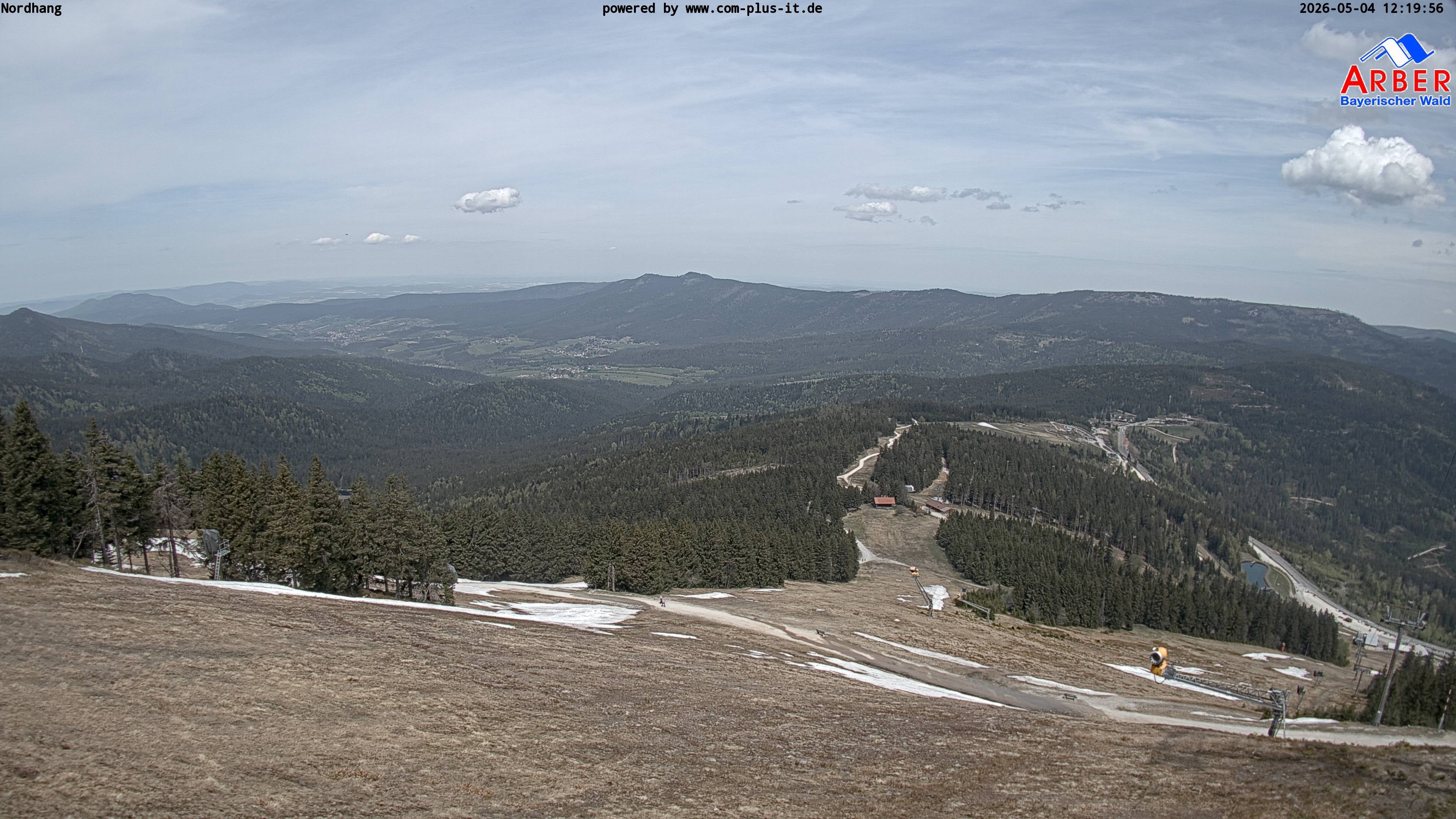 Archiv Foto Webcam Großer Arber Blick nach Nordwesten
