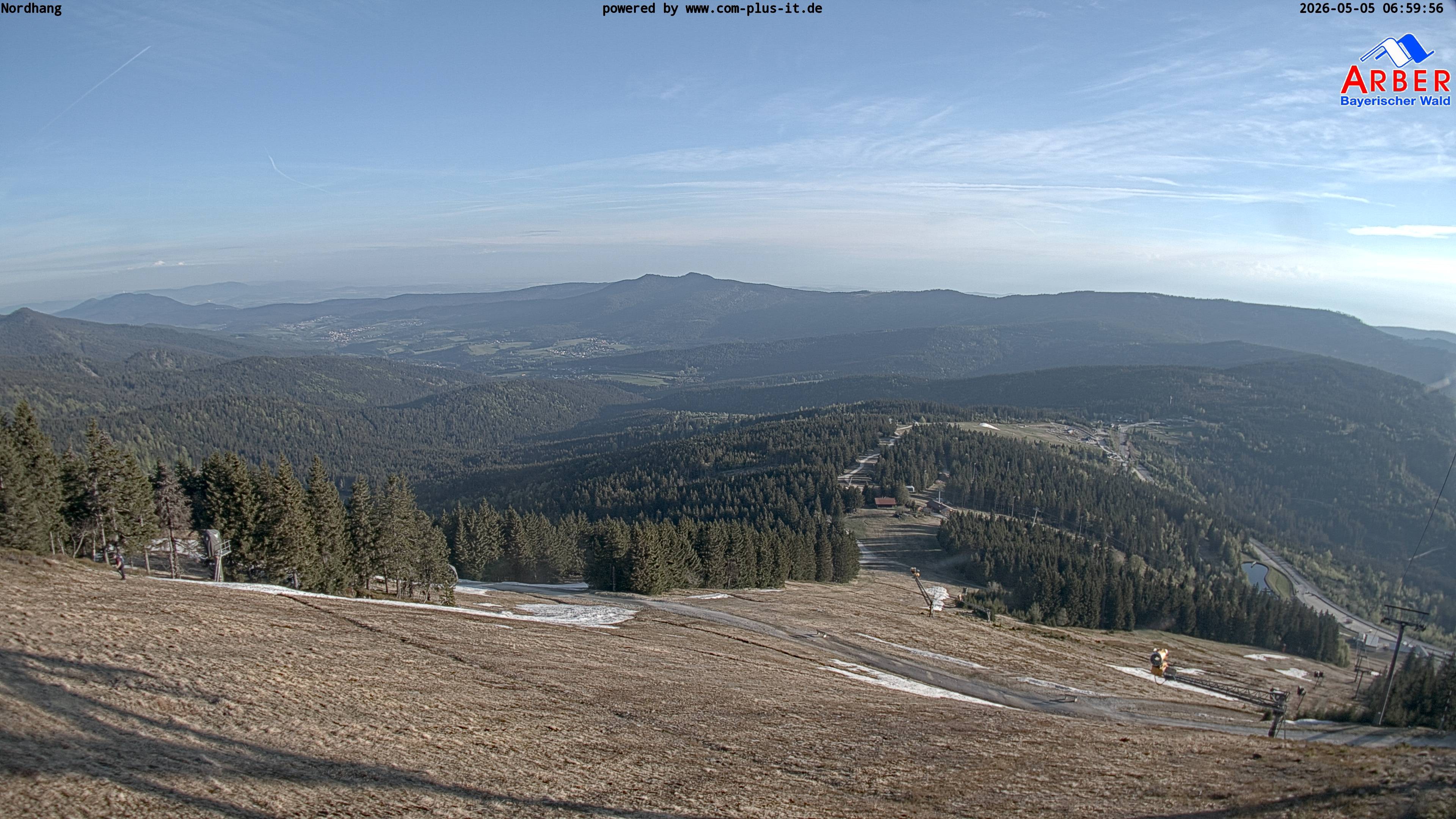 Archiv Foto Webcam Großer Arber Blick nach Nordwesten