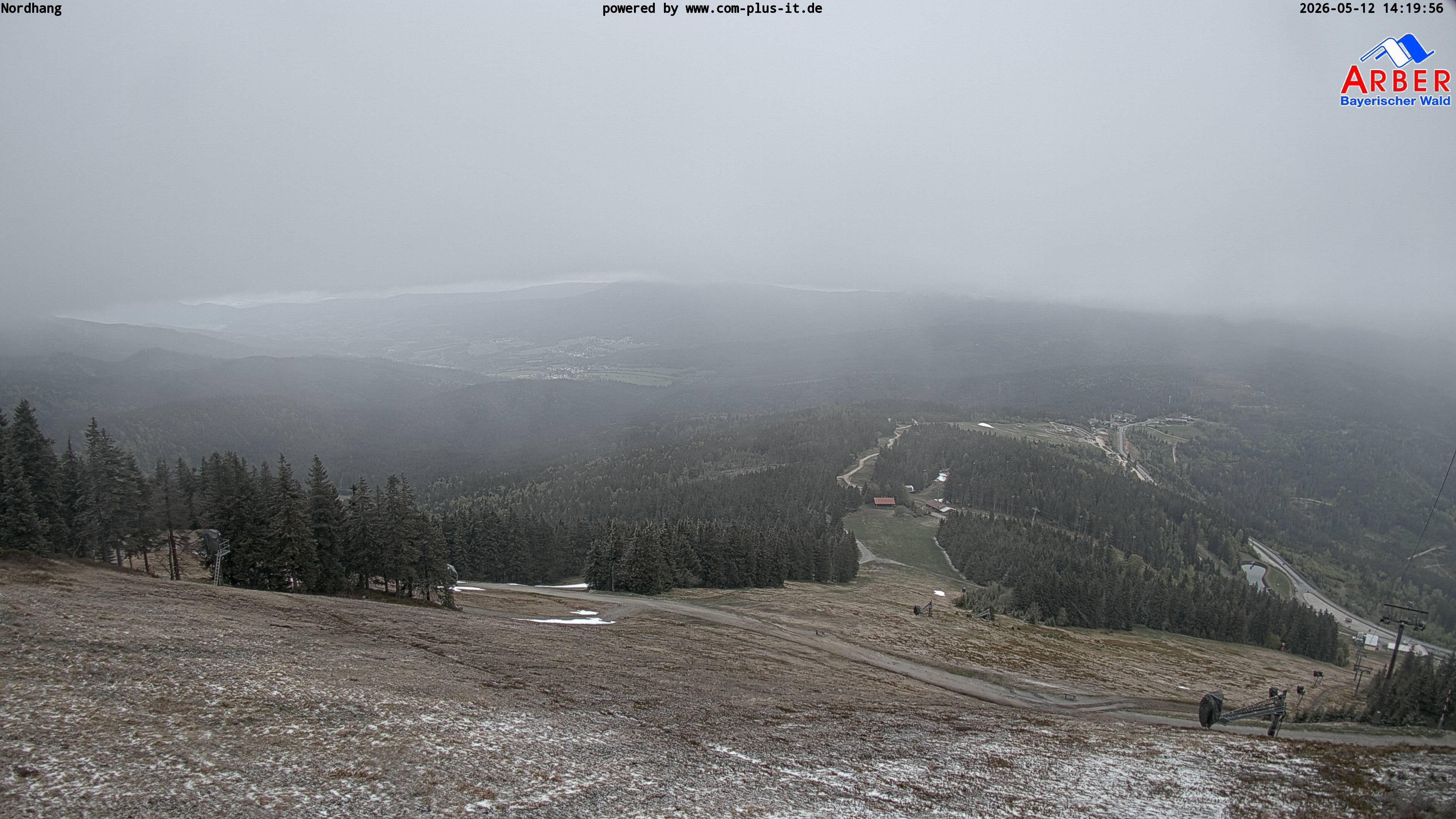 Archiv Foto Webcam Großer Arber Blick nach Nordwesten