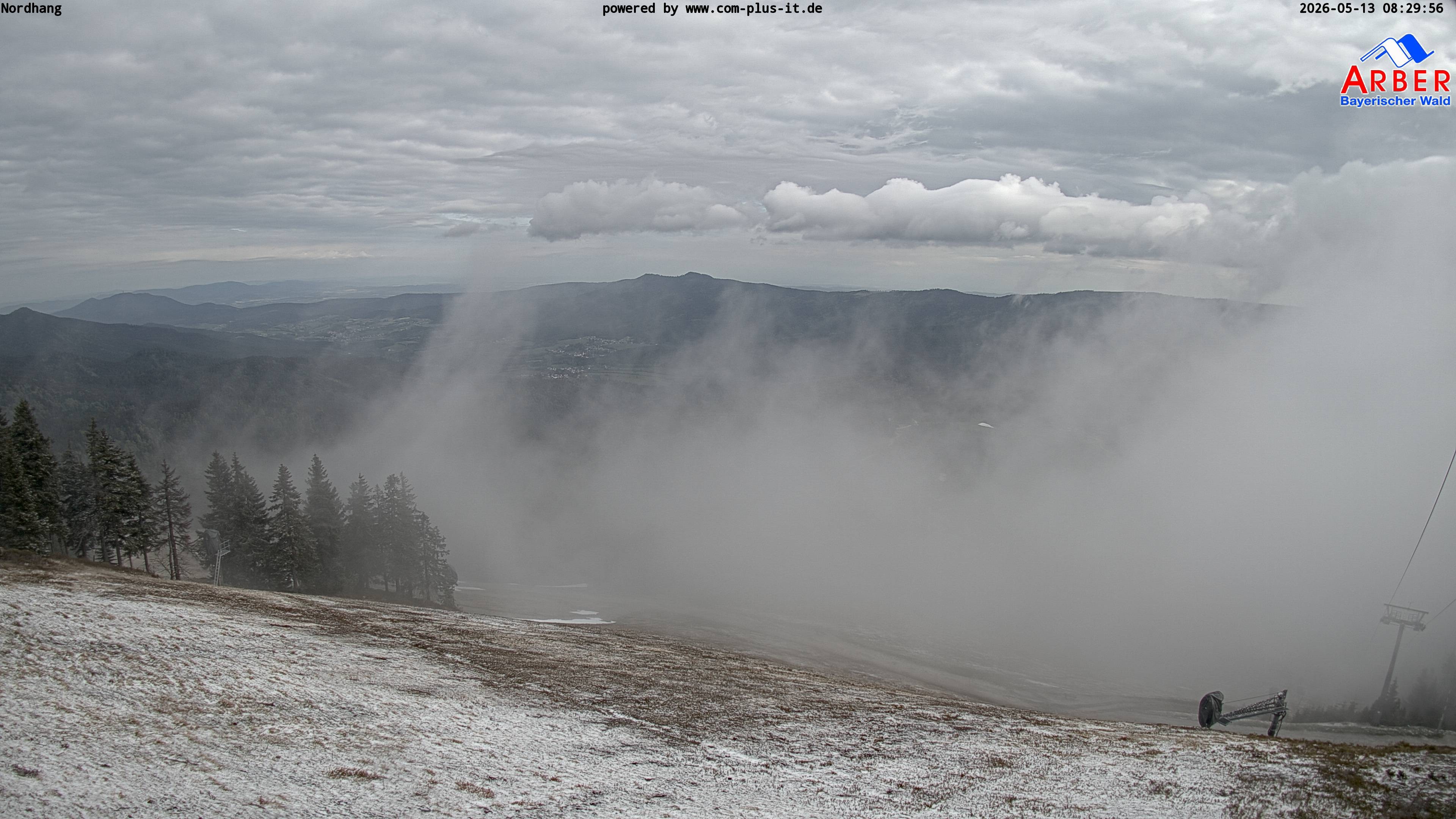 Archiv Foto Webcam Großer Arber Blick nach Nordwesten