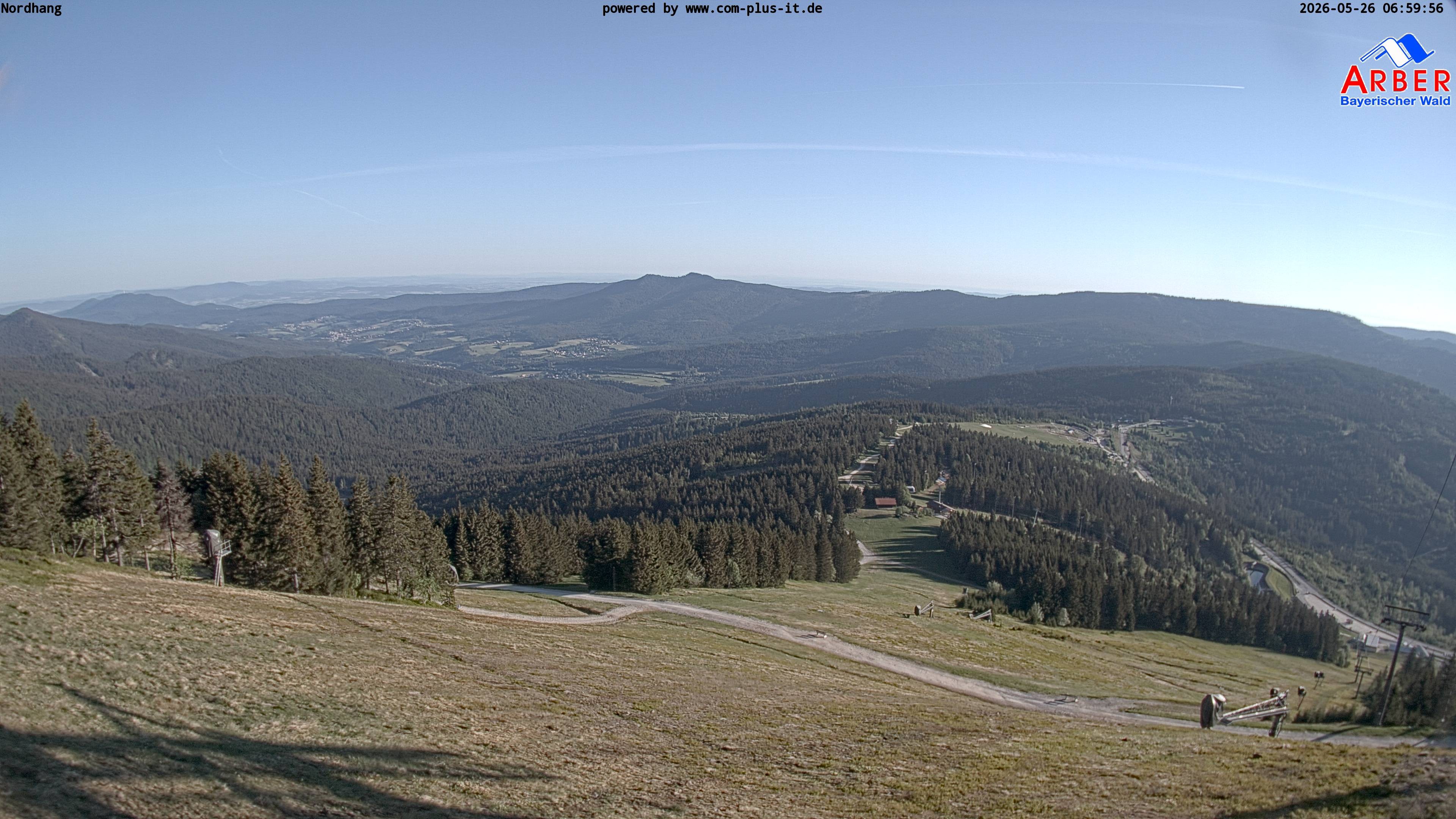 Archiv Foto Webcam Großer Arber Blick nach Nordwesten