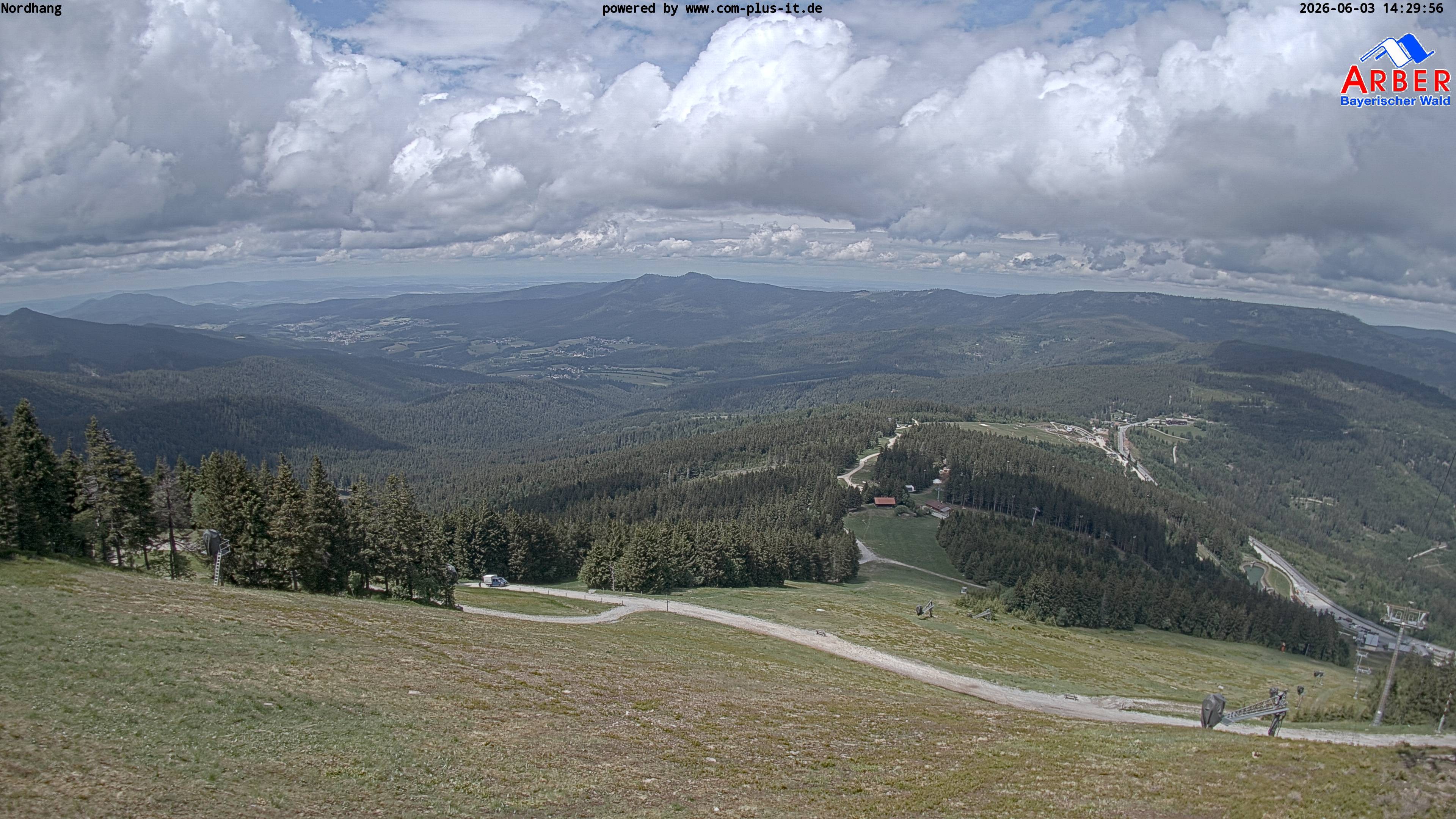 Archiv Foto Webcam Großer Arber Blick nach Nordwesten