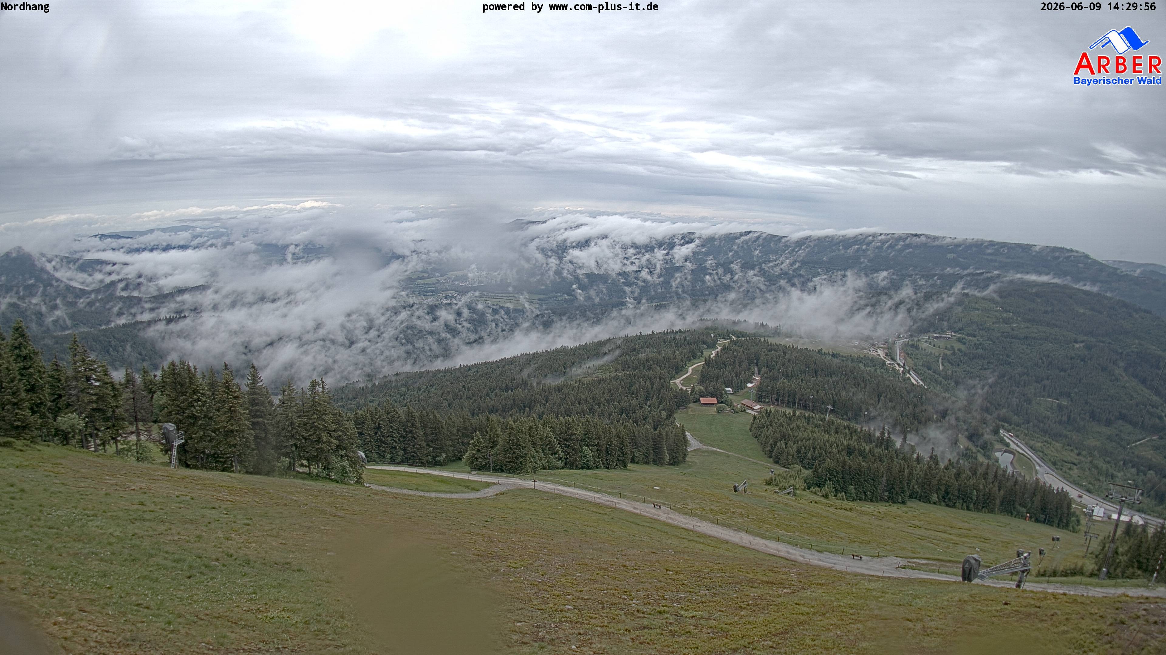 Archiv Foto Webcam Großer Arber Blick nach Nordwesten