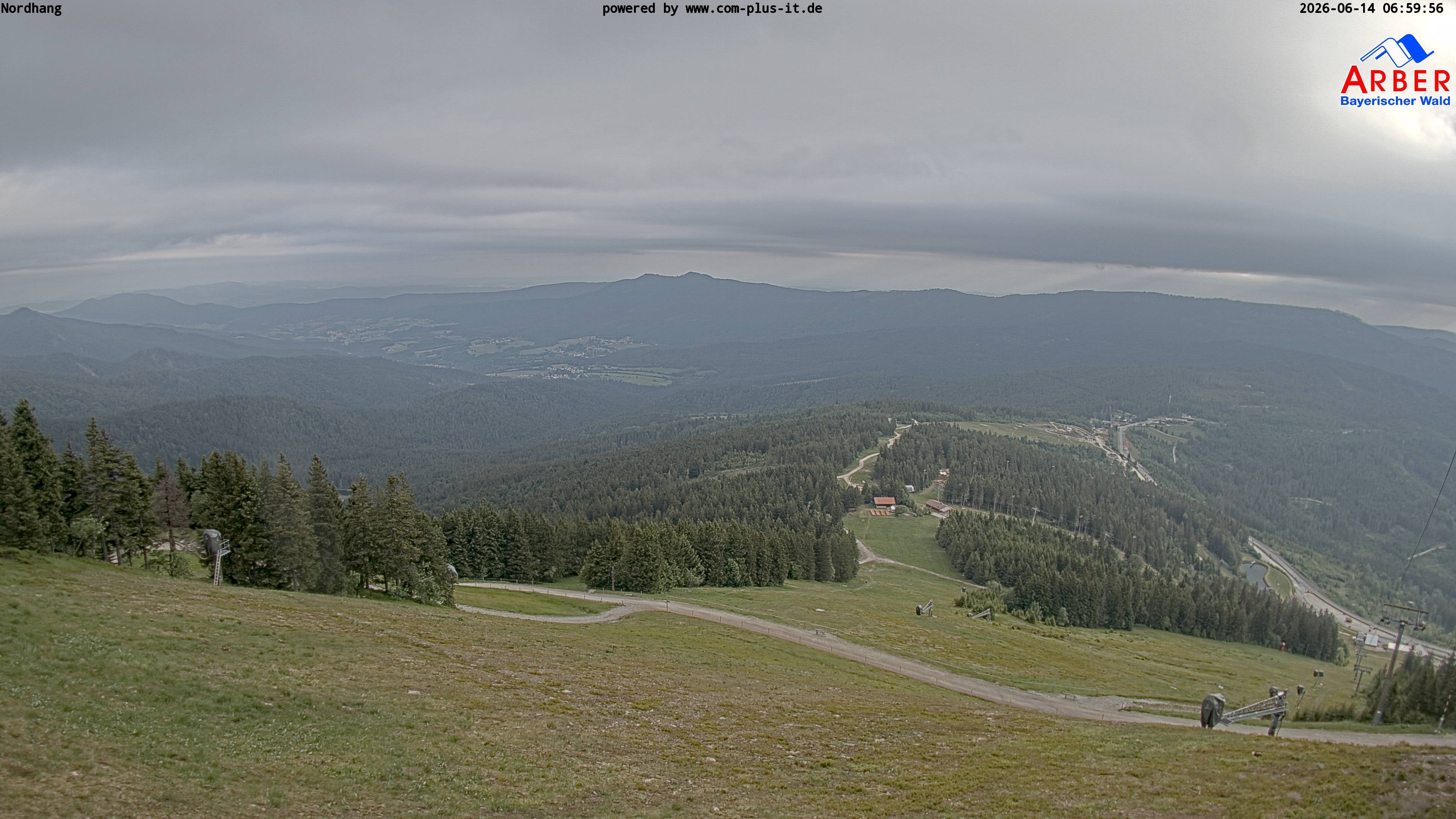 Archiv Foto Webcam Großer Arber Blick nach Nordwesten