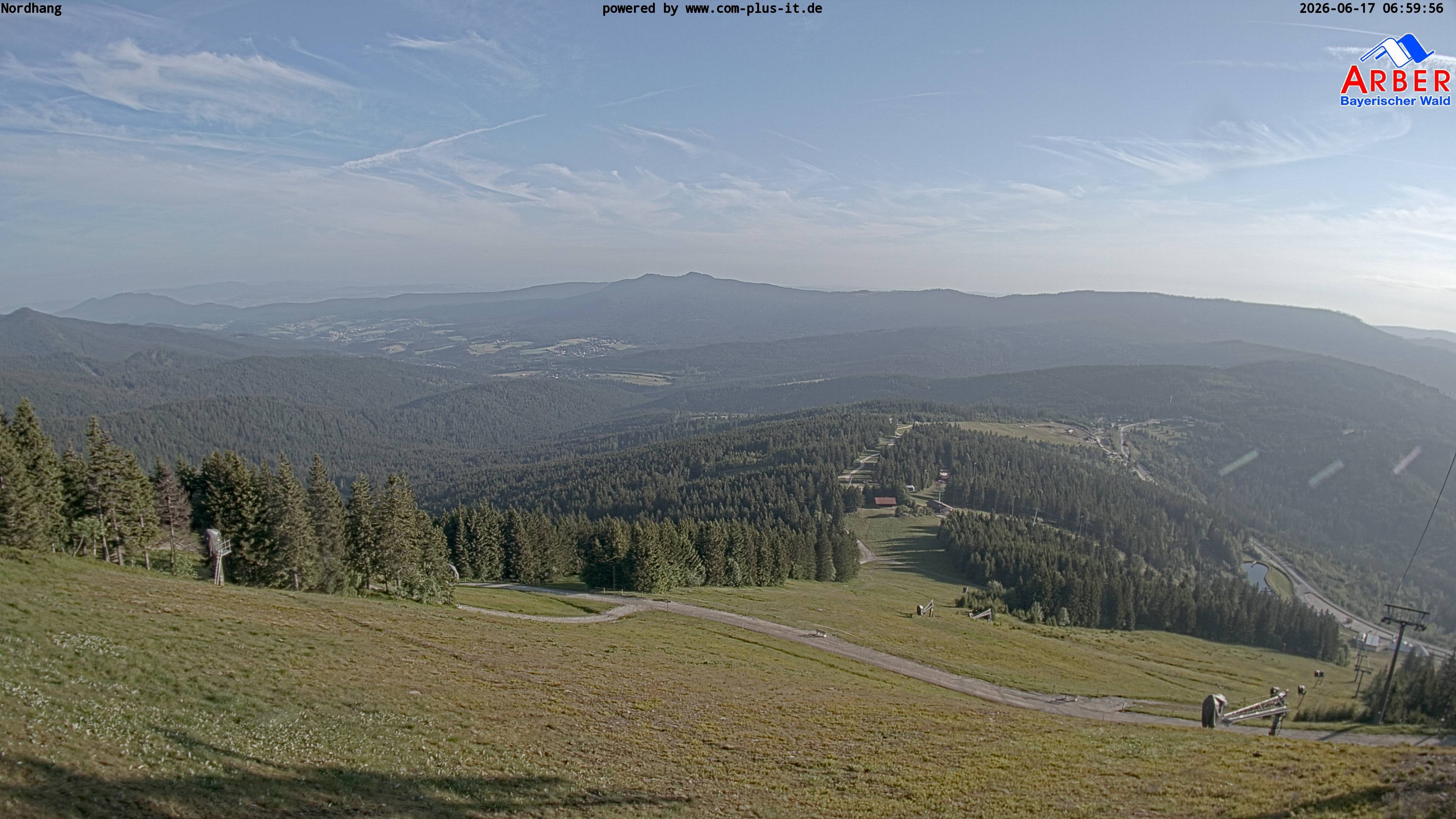 Archiv Foto Webcam Großer Arber Blick nach Nordwesten