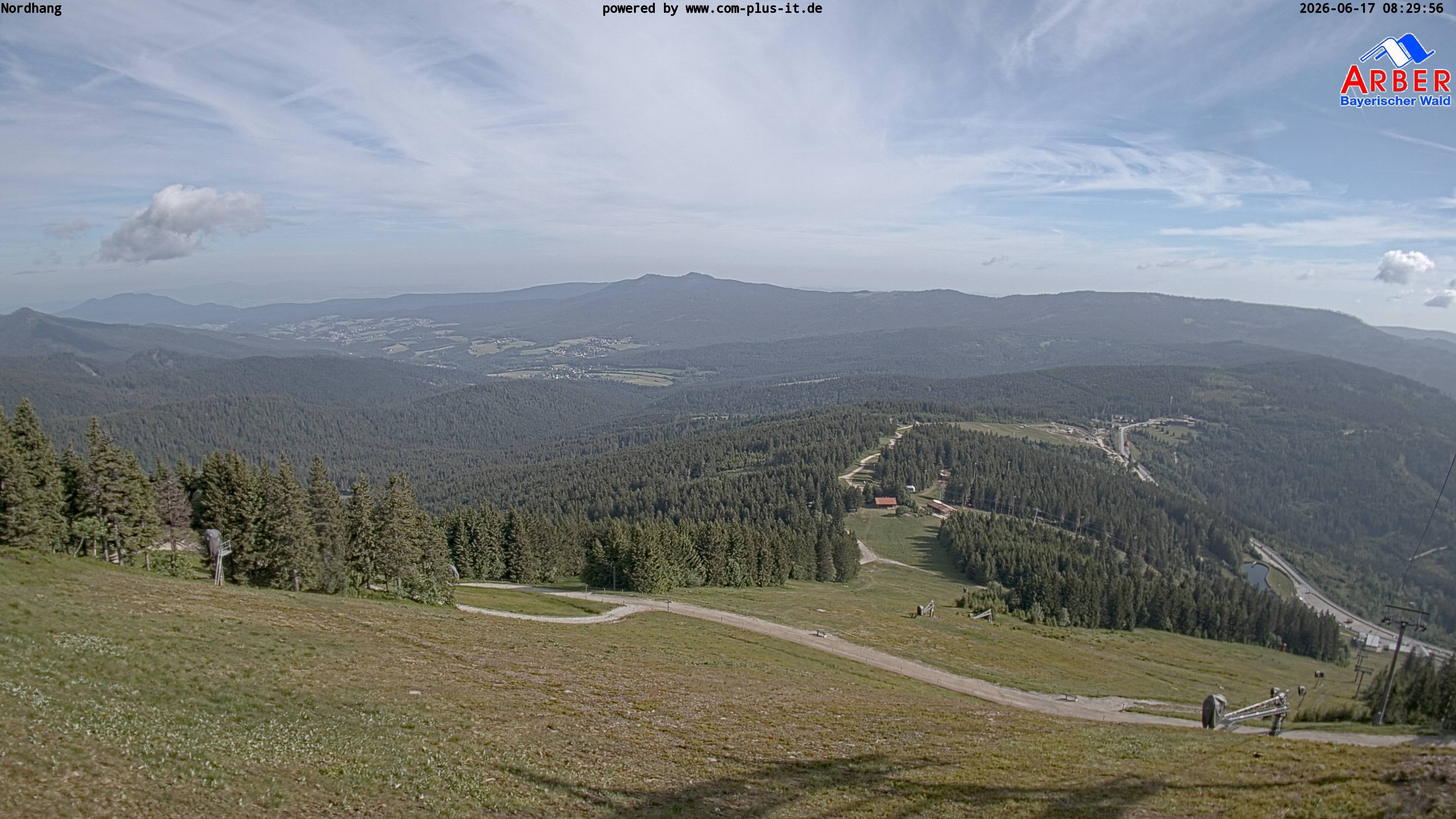Archiv Foto Webcam Großer Arber Blick nach Nordwesten