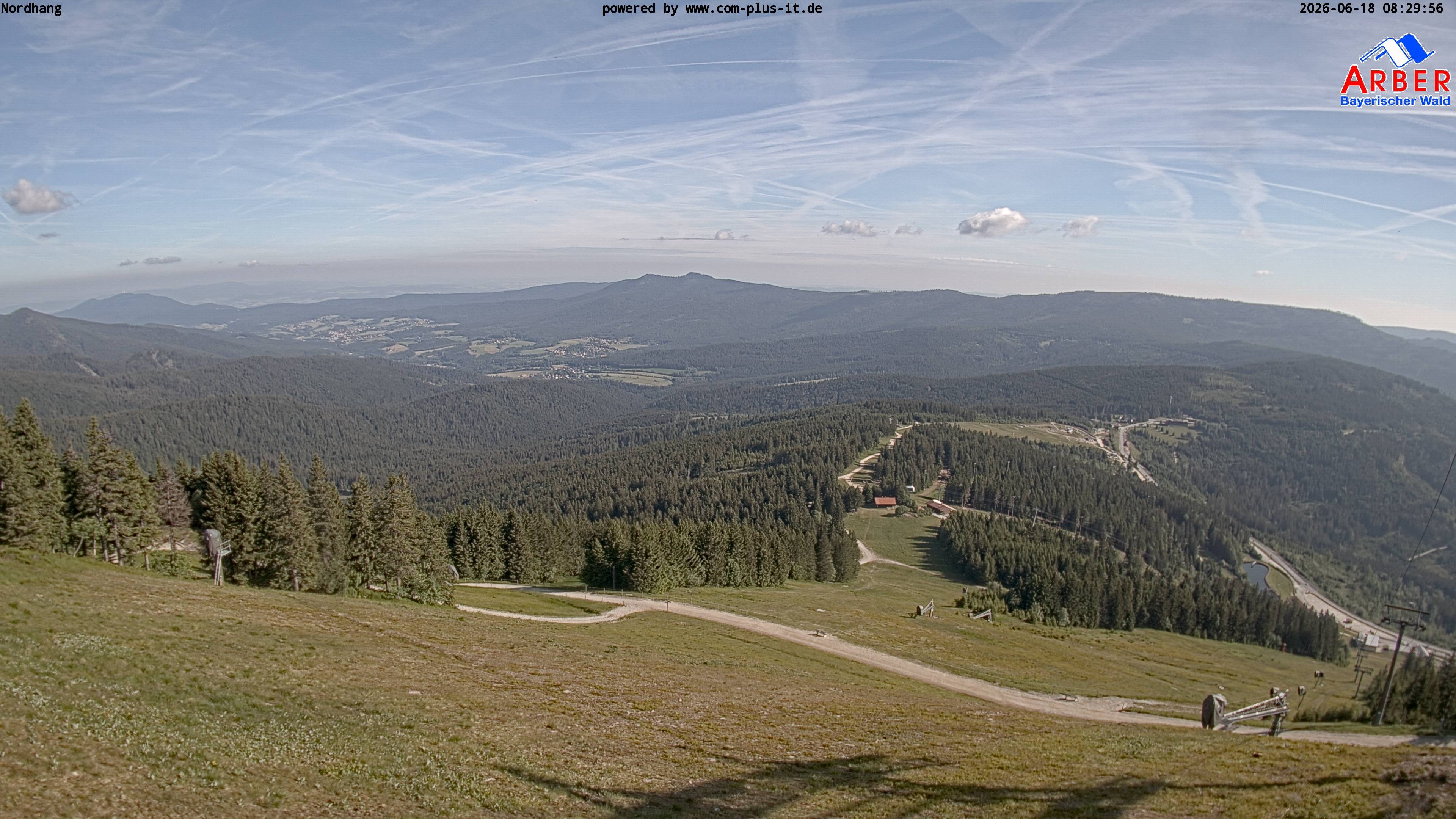 Archiv Foto Webcam Großer Arber Blick nach Nordwesten