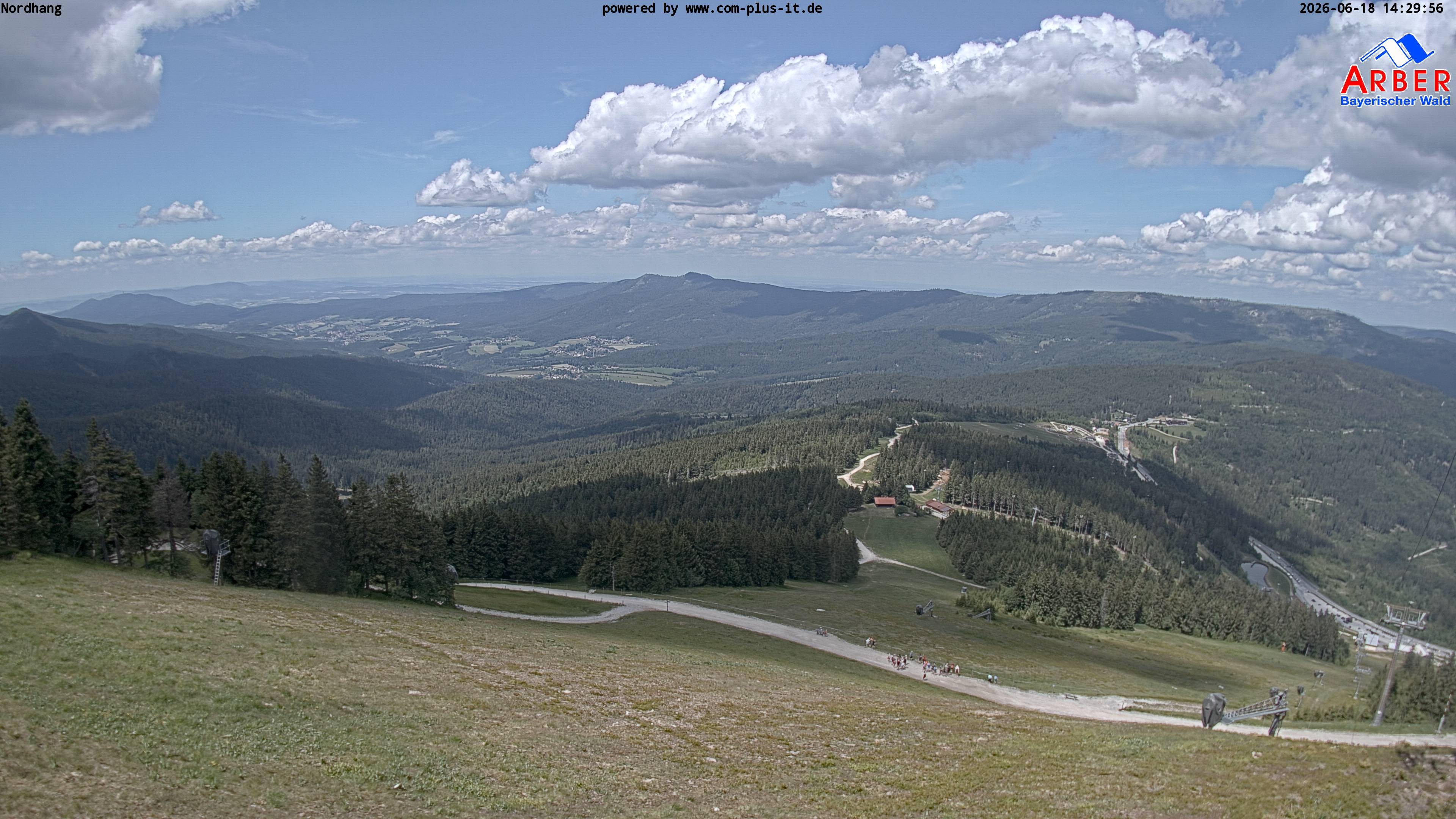 Archiv Foto Webcam Großer Arber Blick nach Nordwesten