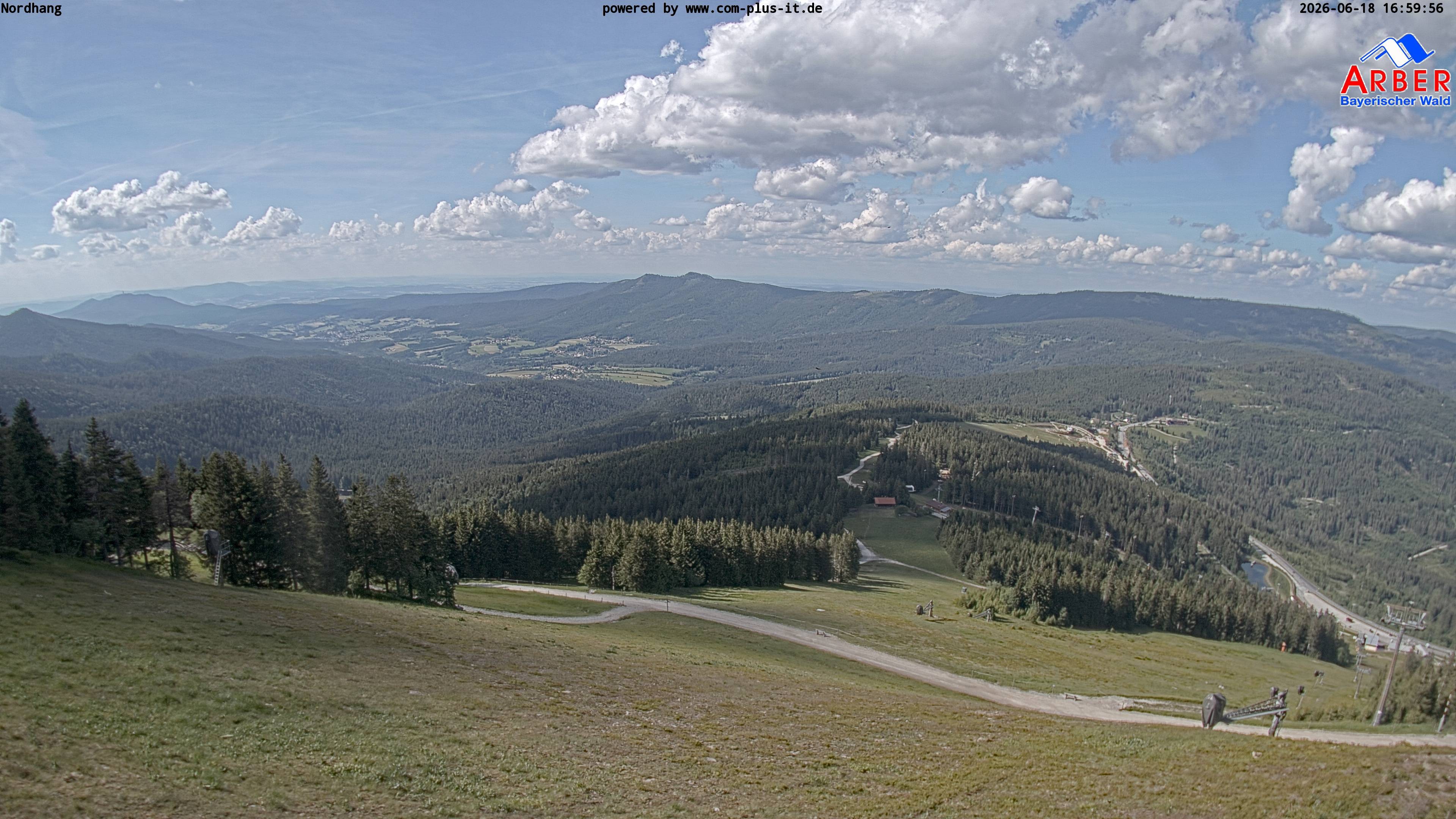 Archiv Foto Webcam Großer Arber Blick nach Nordwesten