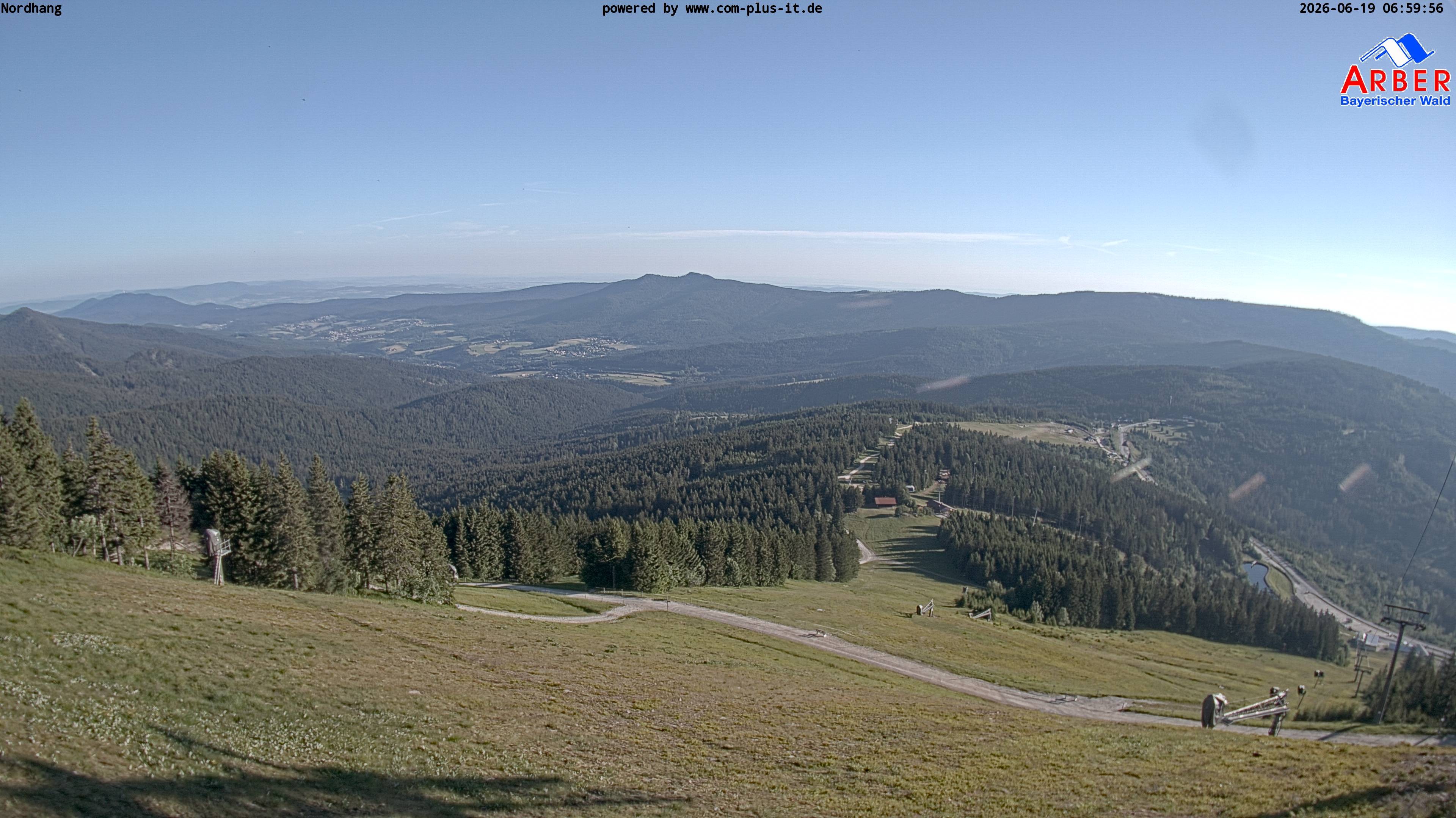 Archiv Foto Webcam Großer Arber Blick nach Nordwesten