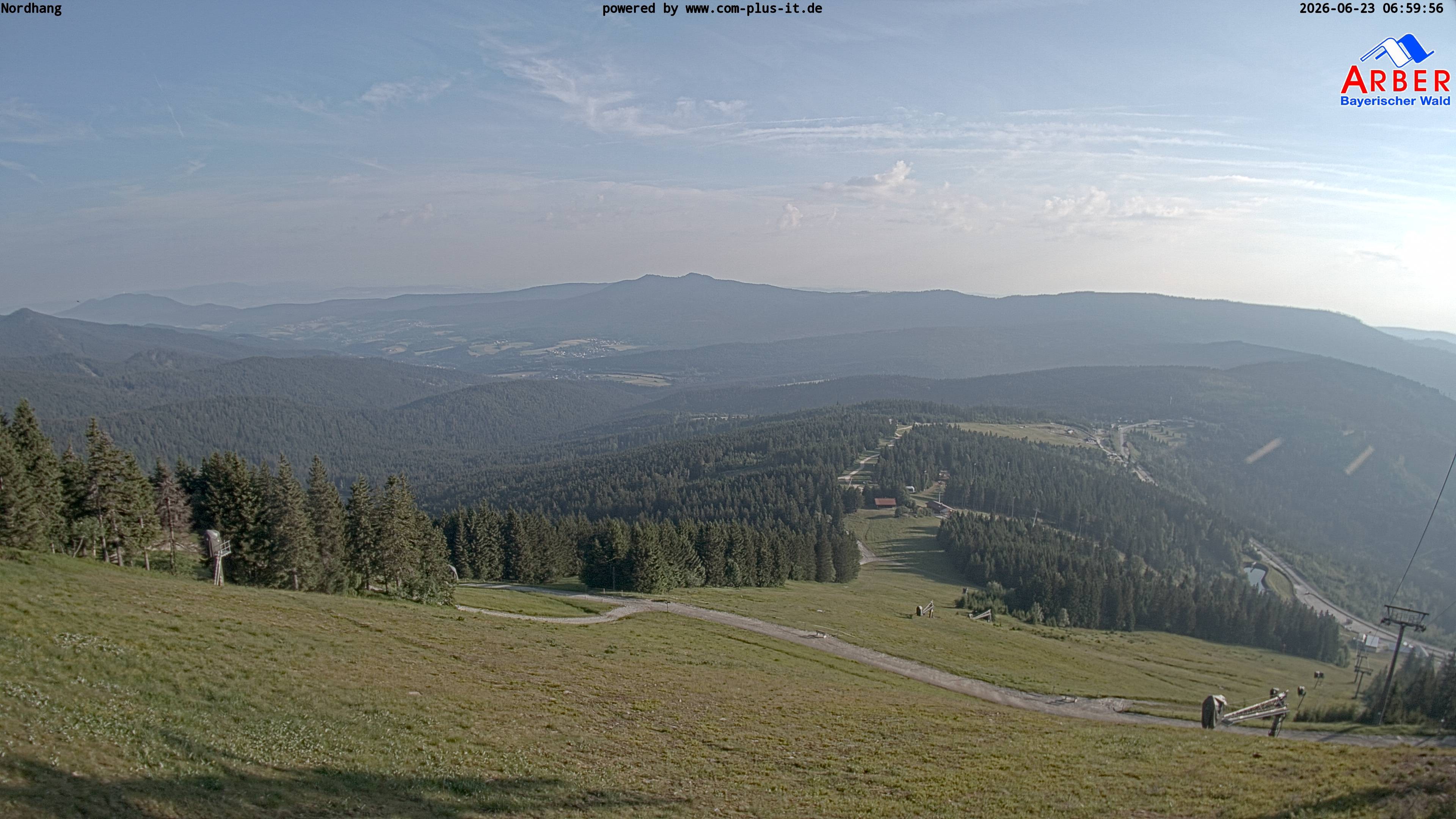 Archiv Foto Webcam Großer Arber Blick nach Nordwesten