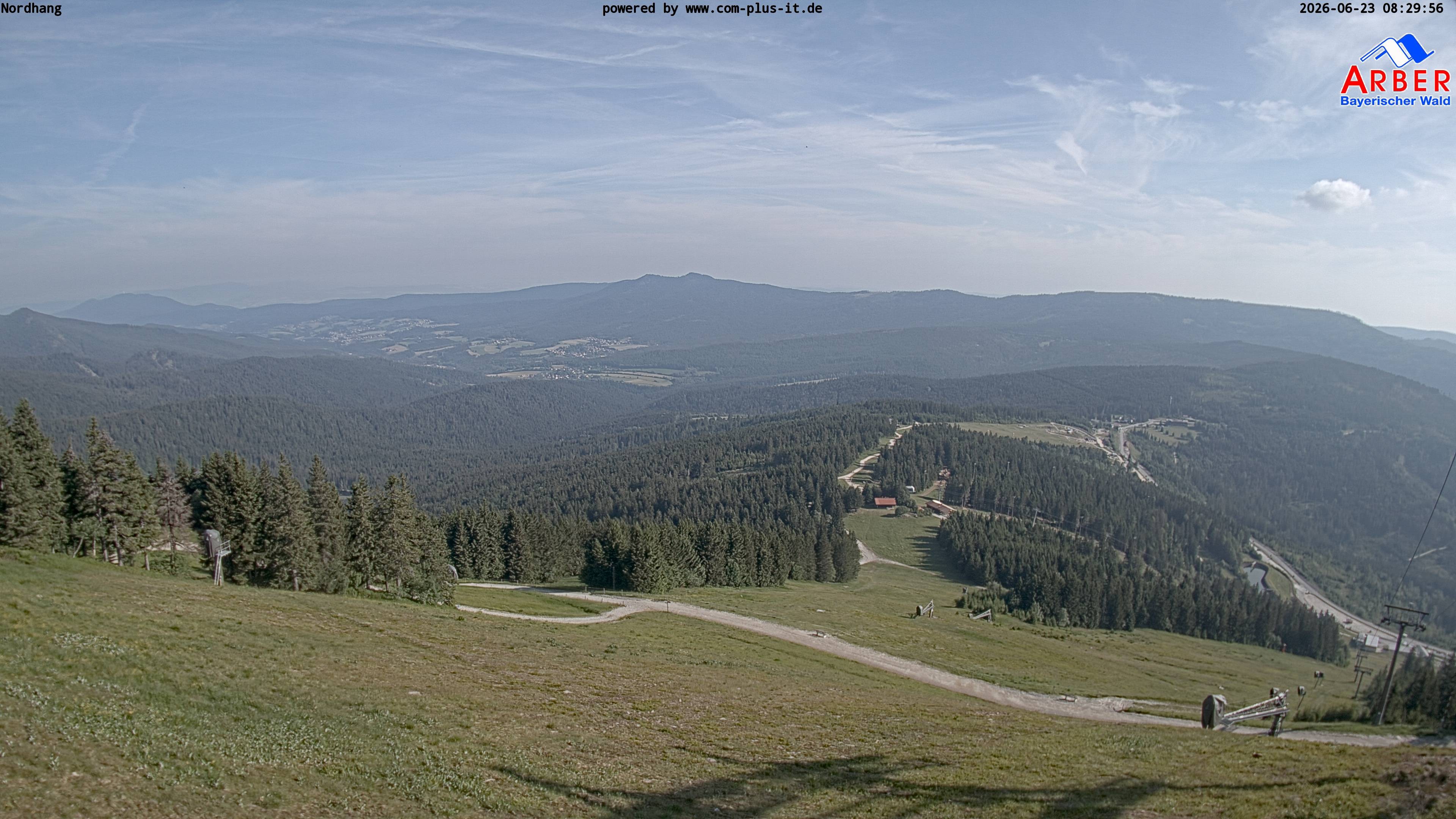 Archiv Foto Webcam Großer Arber Blick nach Nordwesten