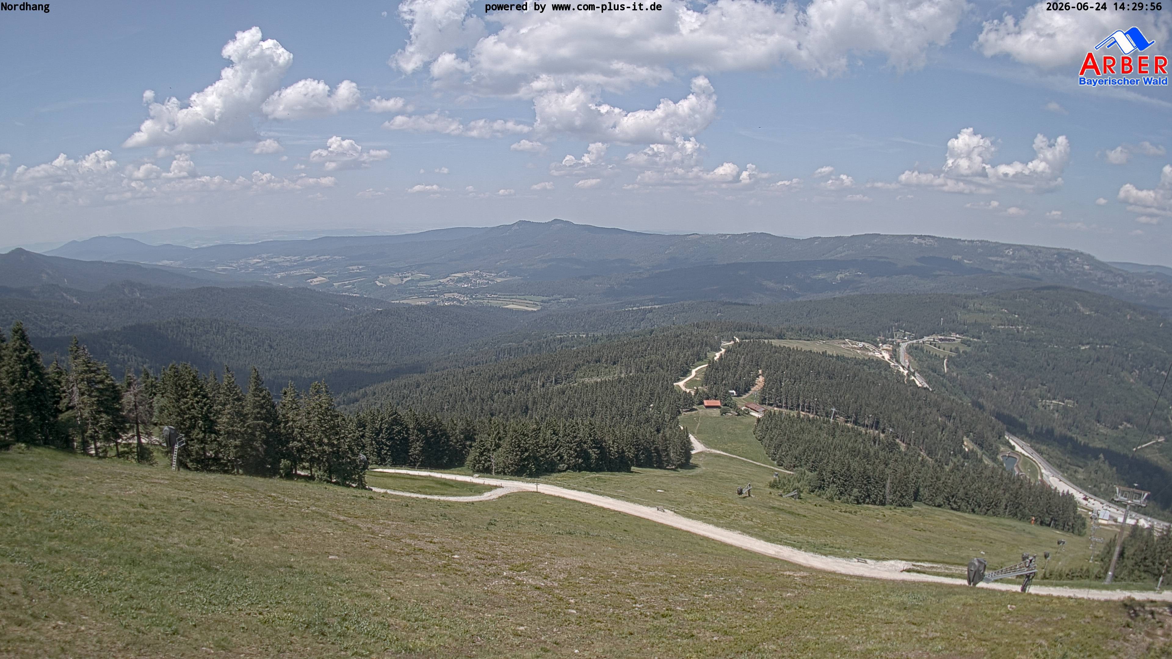 Archiv Foto Webcam Großer Arber Blick nach Nordwesten