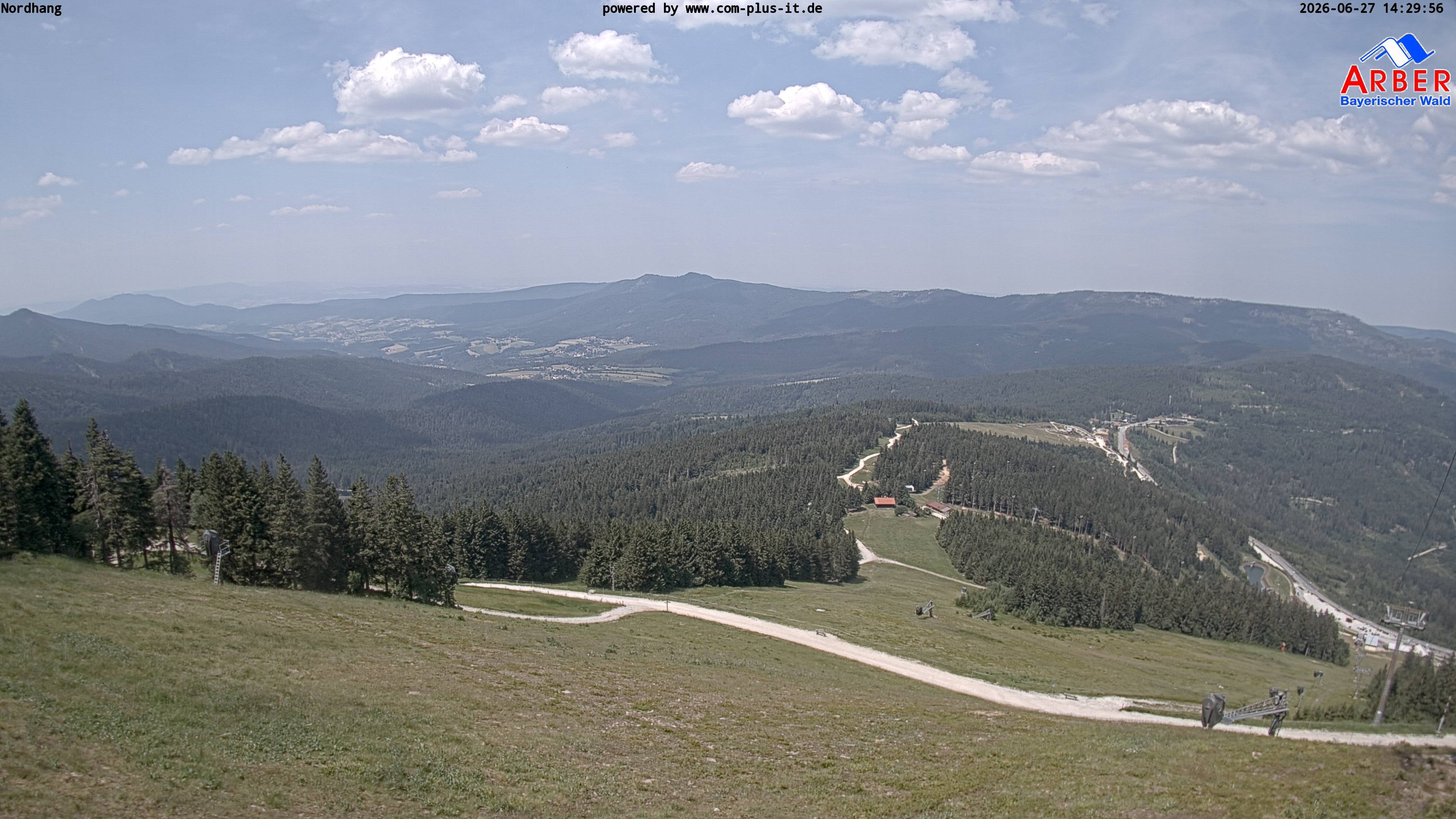Archiv Foto Webcam Großer Arber Blick nach Nordwesten
