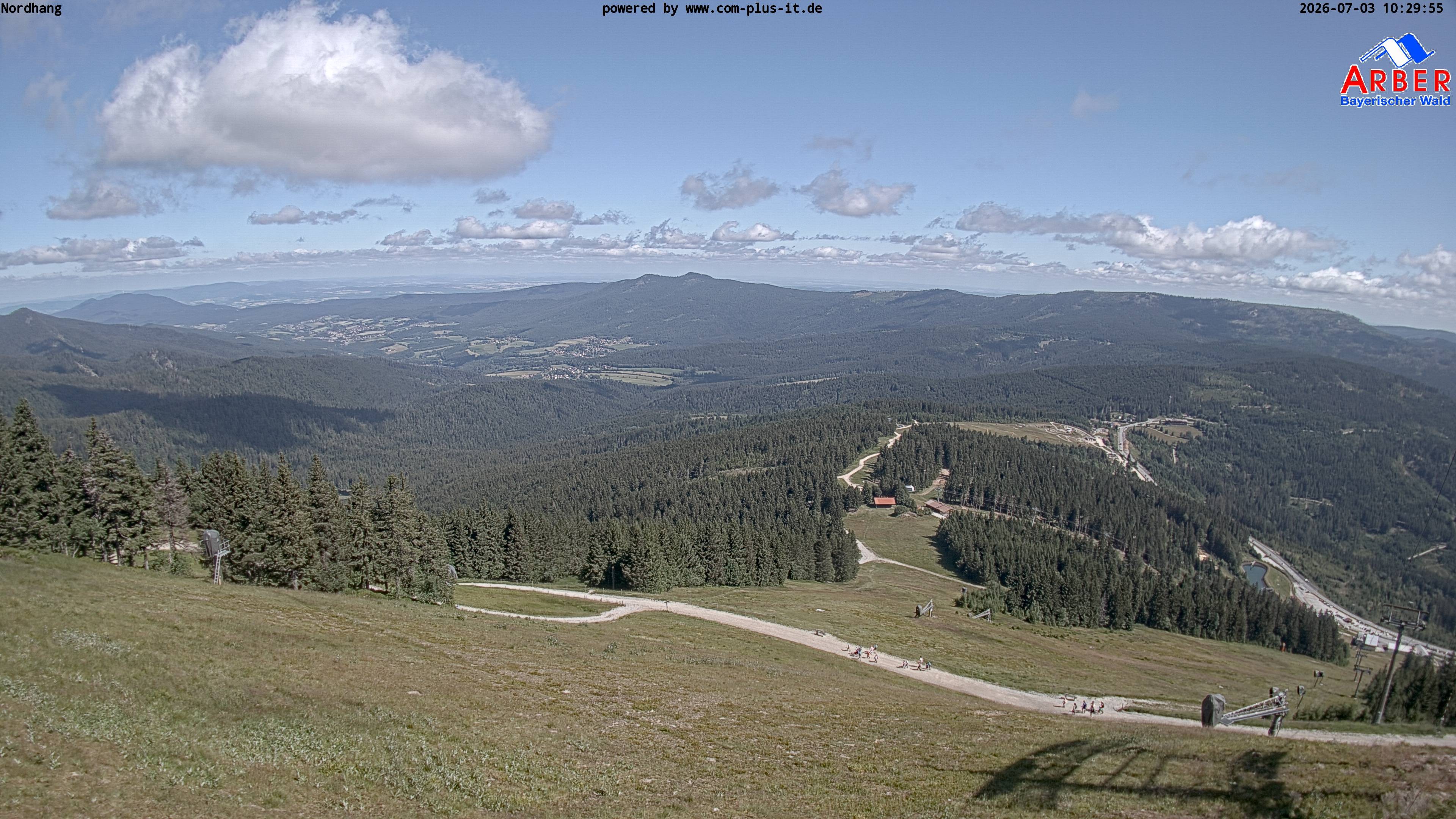 Archiv Foto Webcam Großer Arber Blick nach Nordwesten