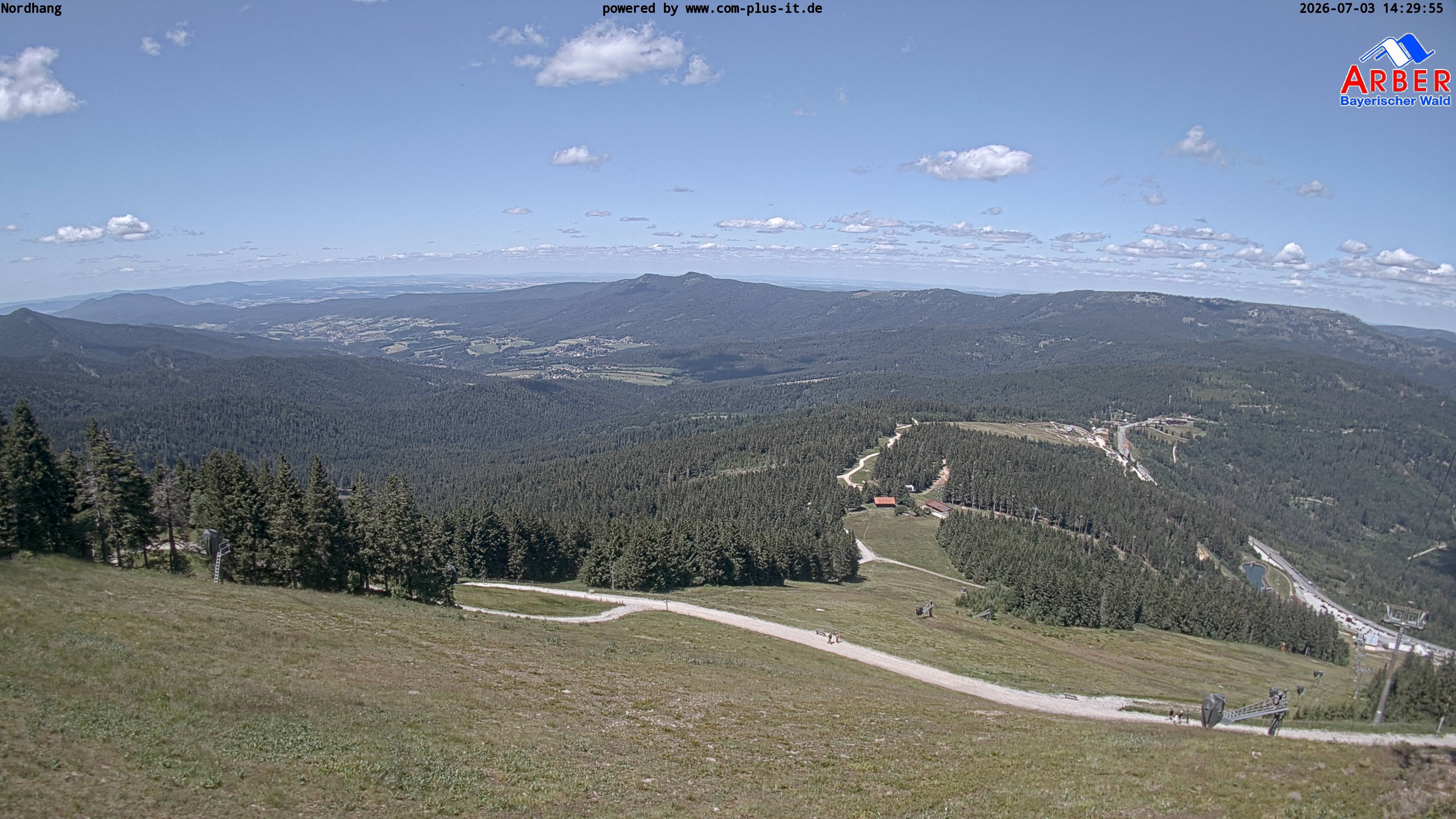 Archiv Foto Webcam Großer Arber Blick nach Nordwesten