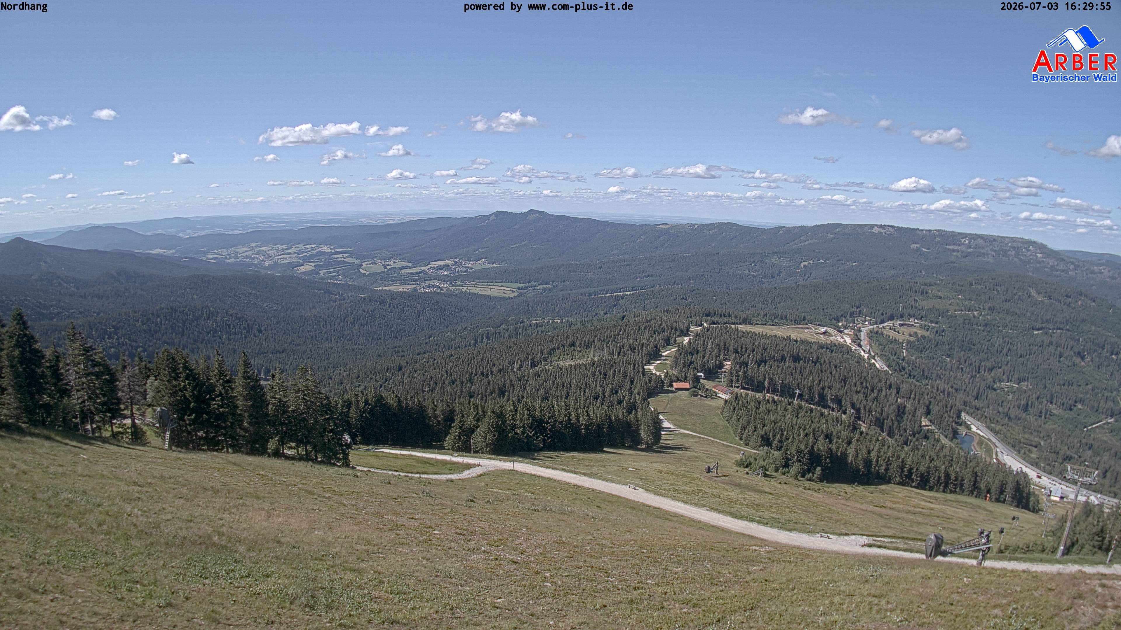 Archiv Foto Webcam Großer Arber Blick nach Nordwesten